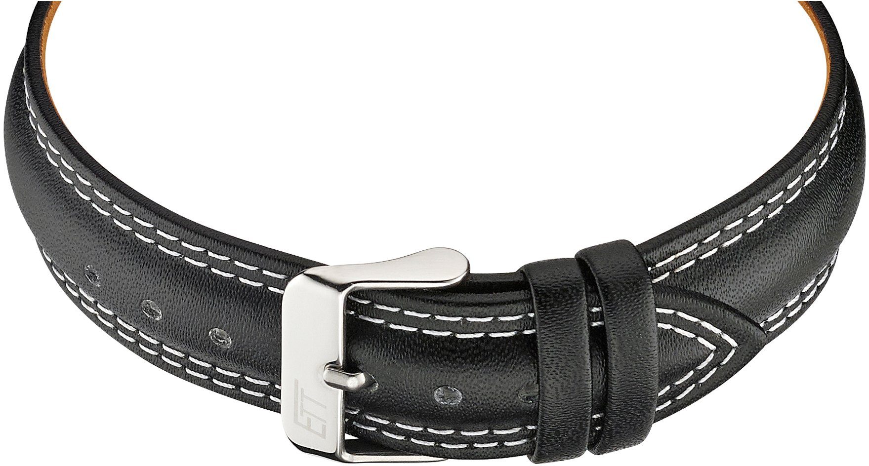 ETT Funkuhr Gobi EGS-11487-22L, Armbanduhr, Herrenuhr, Datum, Solar, Lederarmband