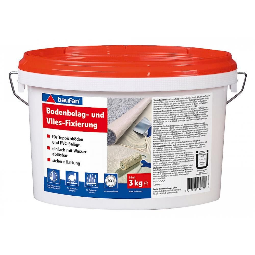 baufan® PVC-Kleber Bodenbelag- und Vlies-Fixierung Vliesfixierung Bodenbelagkleber