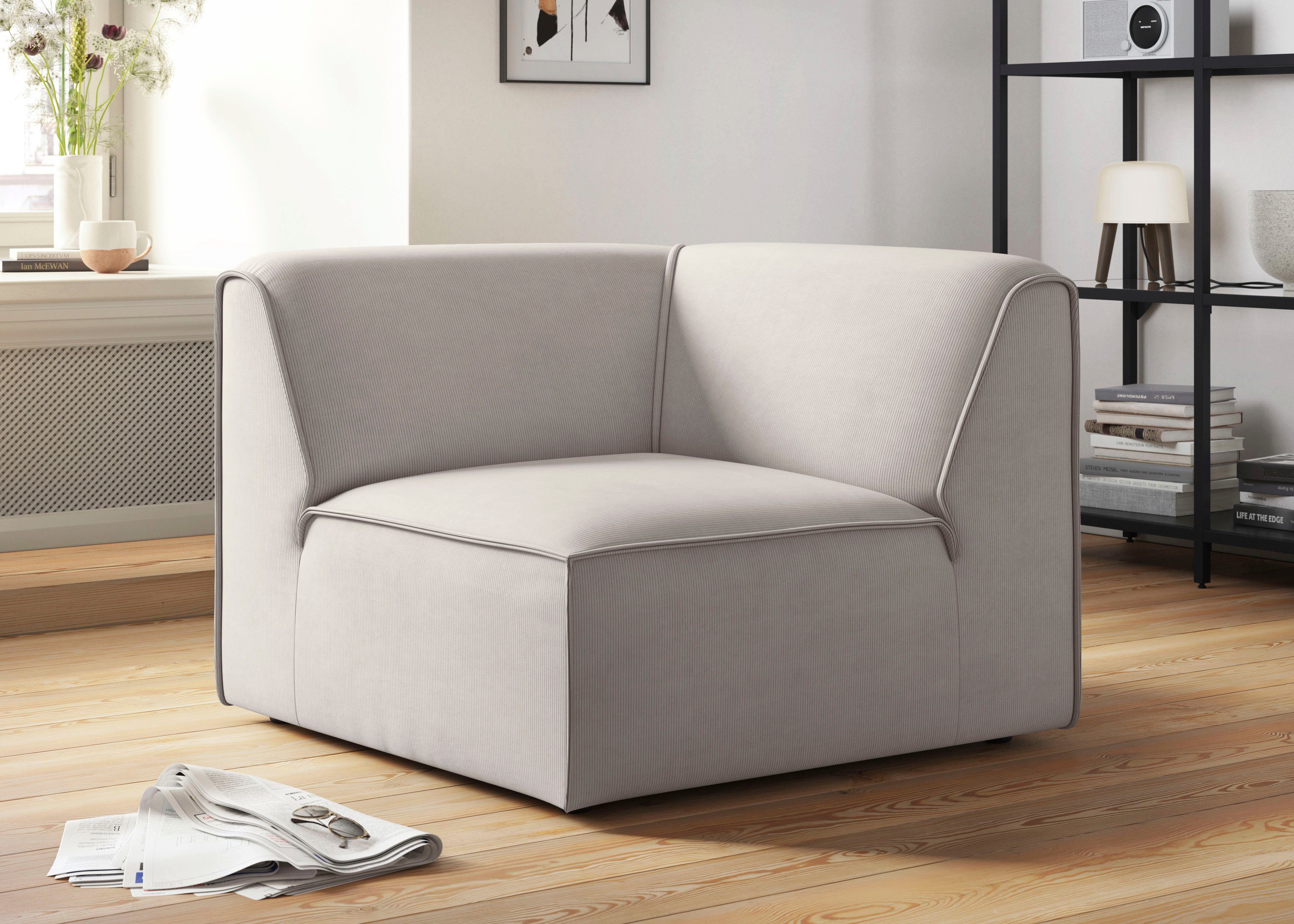 RAUM.ID Sofa-Eckelement Merid, Sofaelement, Maße B/T/H: günstig online kaufen