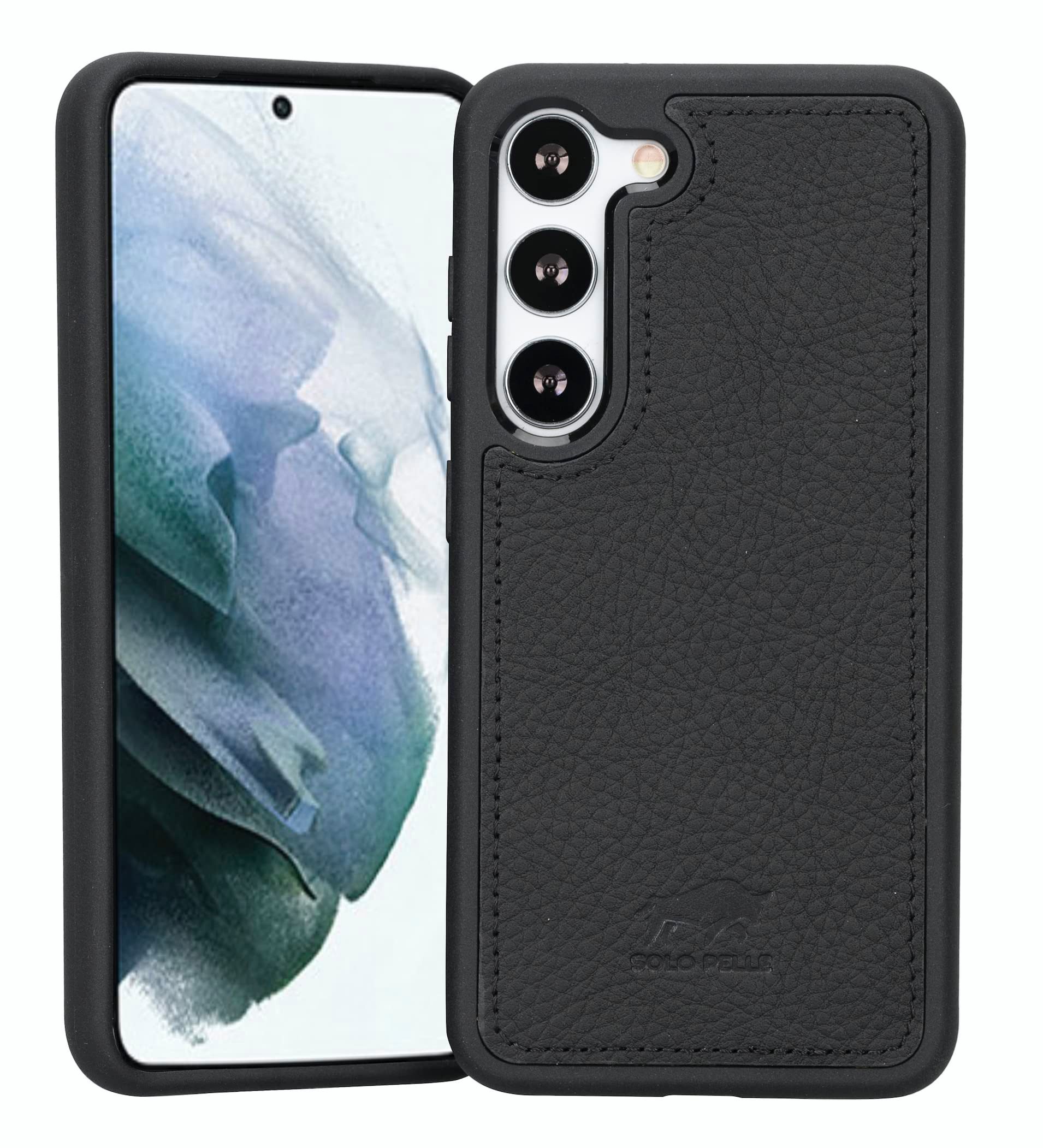 Solo Pelle Smartphonetasche Lederhülle für Samsung Galaxy S23 Hülle Echtleder, Model: Stanford