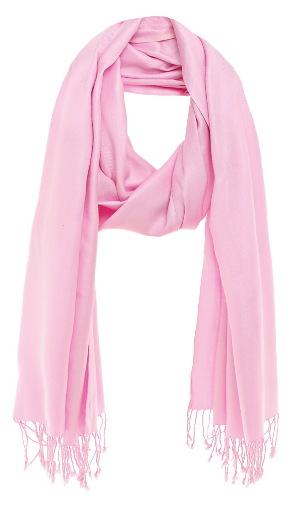 Bovari Schal Pashmina aus 100% Premium Viskose - weich wie Kaschmir -, glänzend wie Seide - 200x70 cm XL Damen-Schal