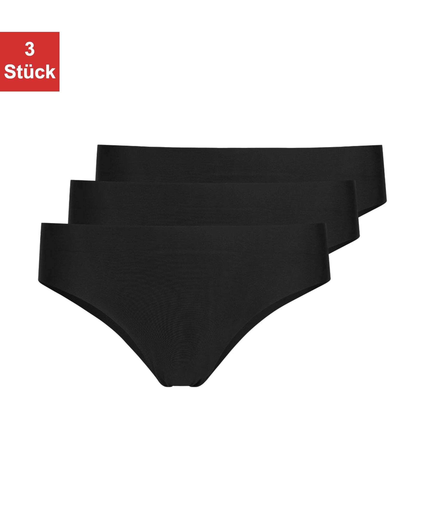 SNOCKS Hipster Nahtloser Hipster aus Mikrofaser Damen (3-St) mit nahtlosem Material und Zwickel aus Baumwolle