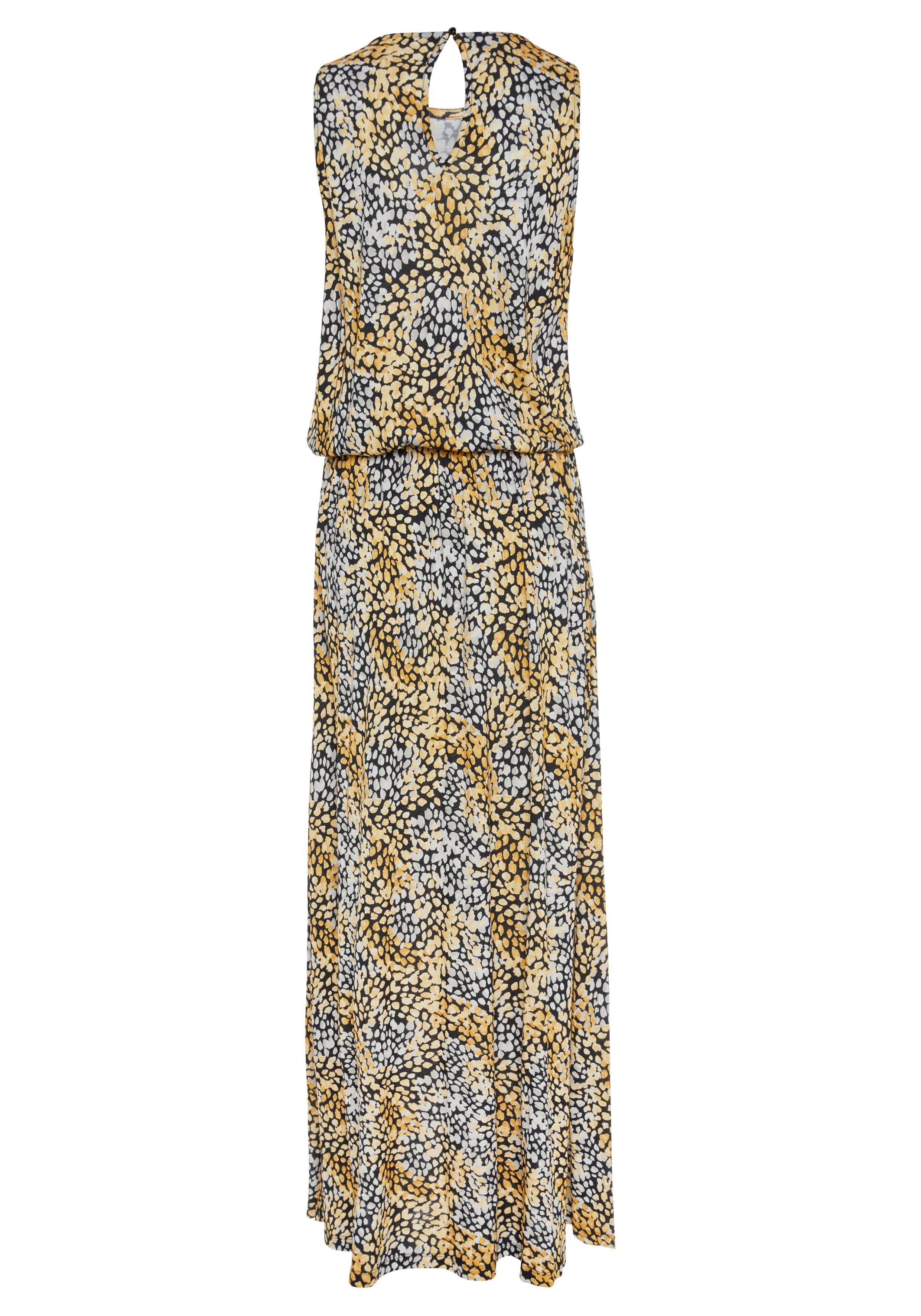 Edelaura Damen Maxikleid - Boho Sommerkleid Mit V-Ausschnitt & Taschen