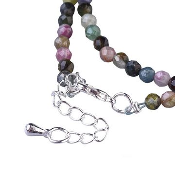 Eden Stone Perlenkette Turmalin Natürliche Edelstein Halskette Heilstein facettierte Perlen (1-tlg)