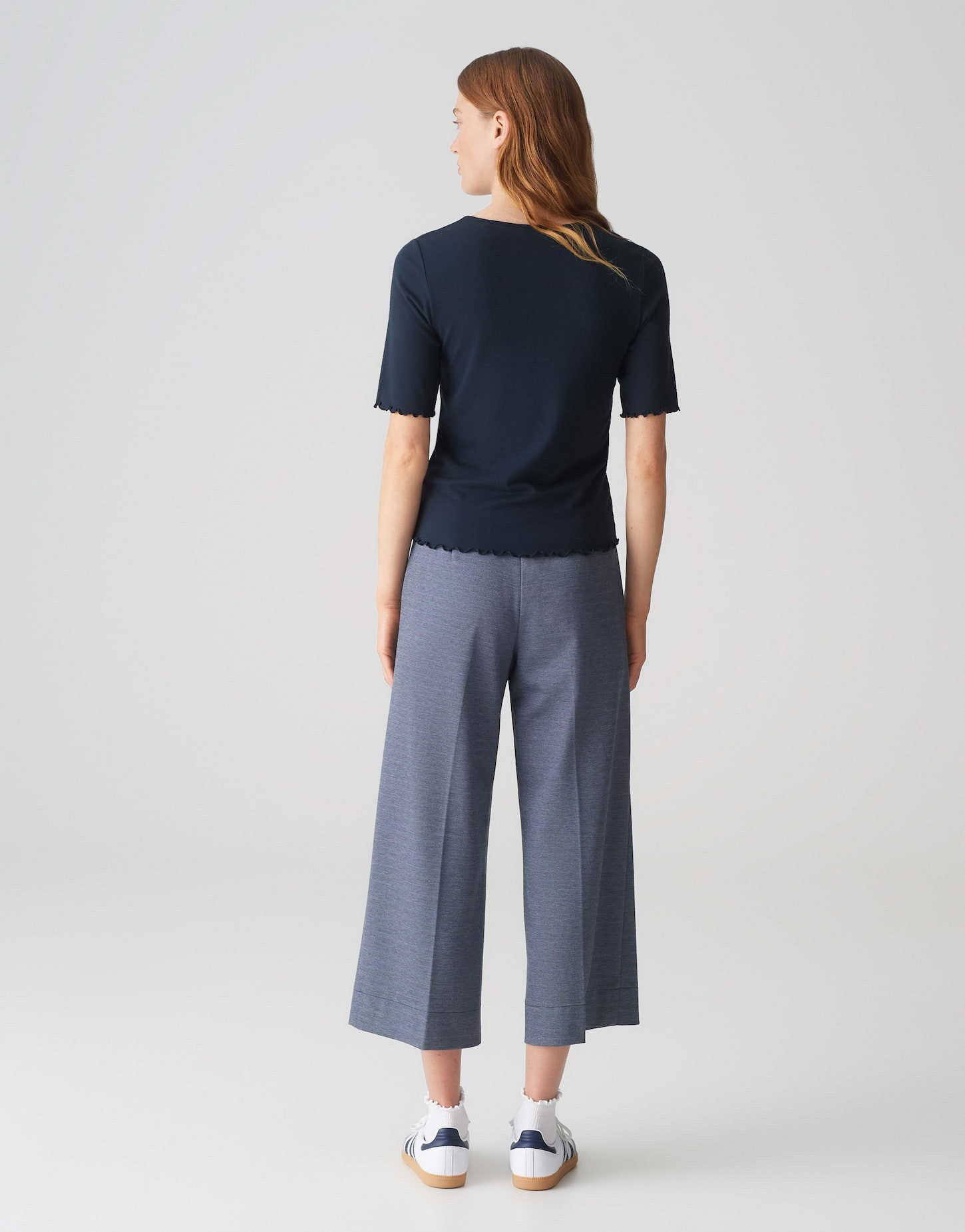OPUS Kurzarmshirt SIROSA Slim aus ECOVERO™ Viskose Mix