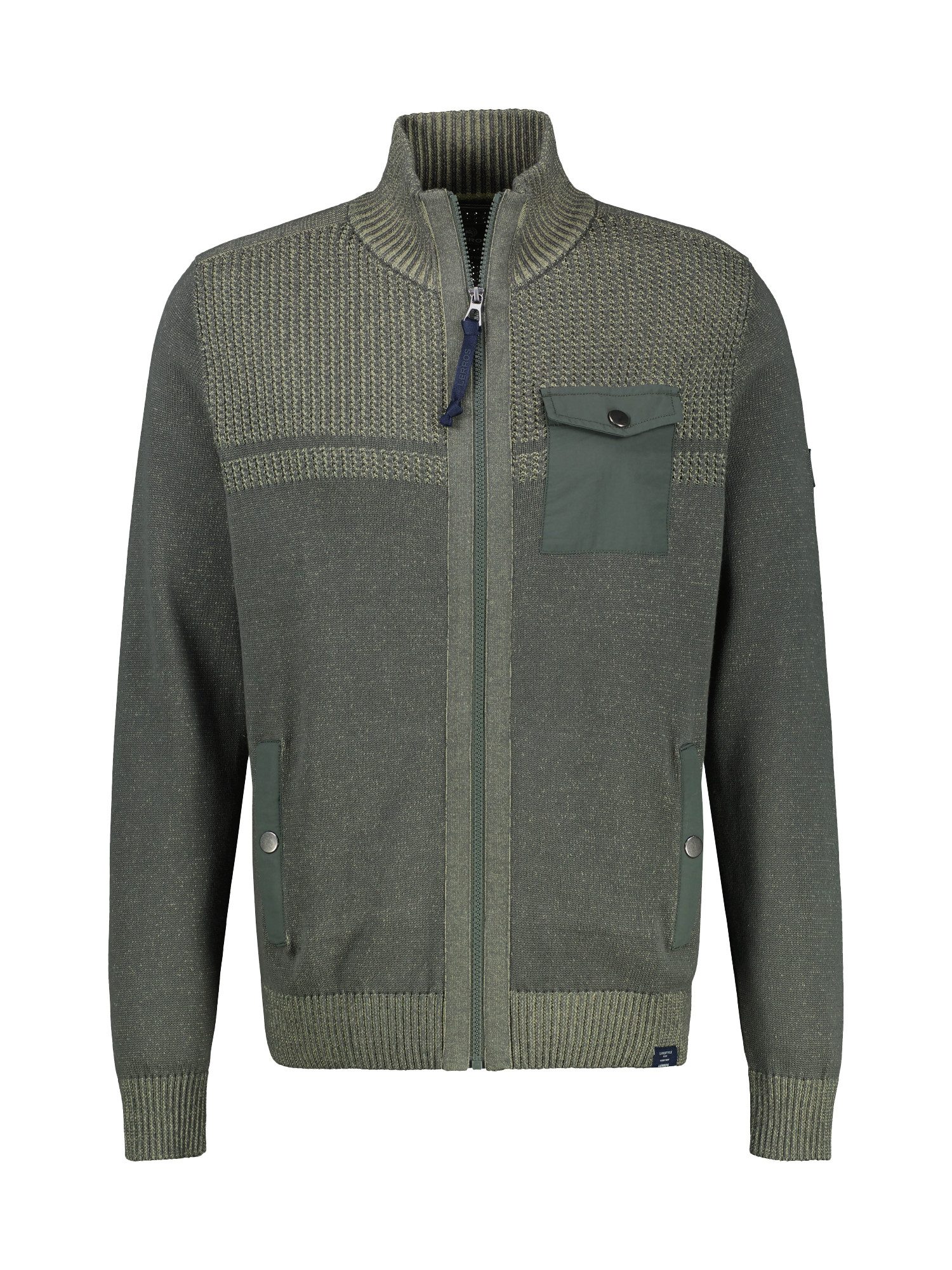 LERROS Strickjacke LERROS Strickjacke mit unterschiedlichen Strickstrukturen