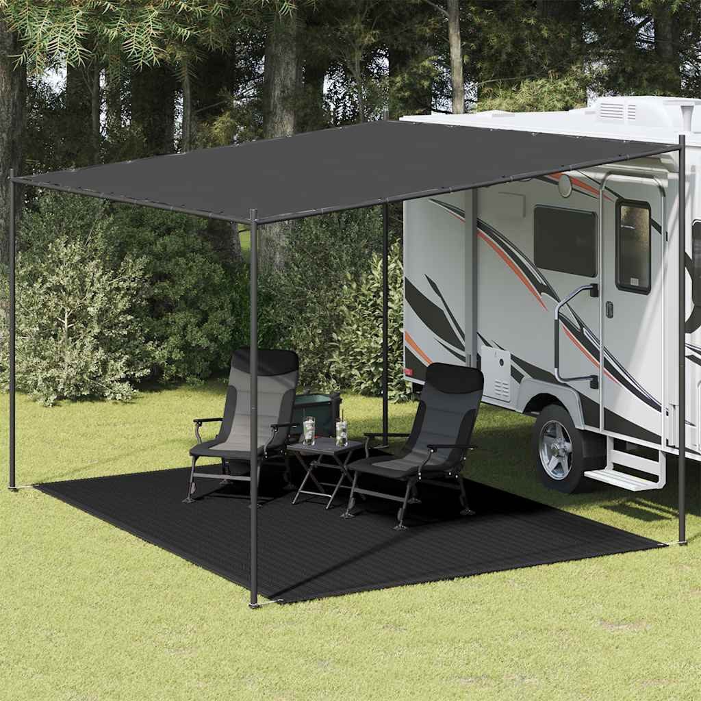 vidaXL Zeltteppiche, Zeltteppich 300x400 cm Schwarz