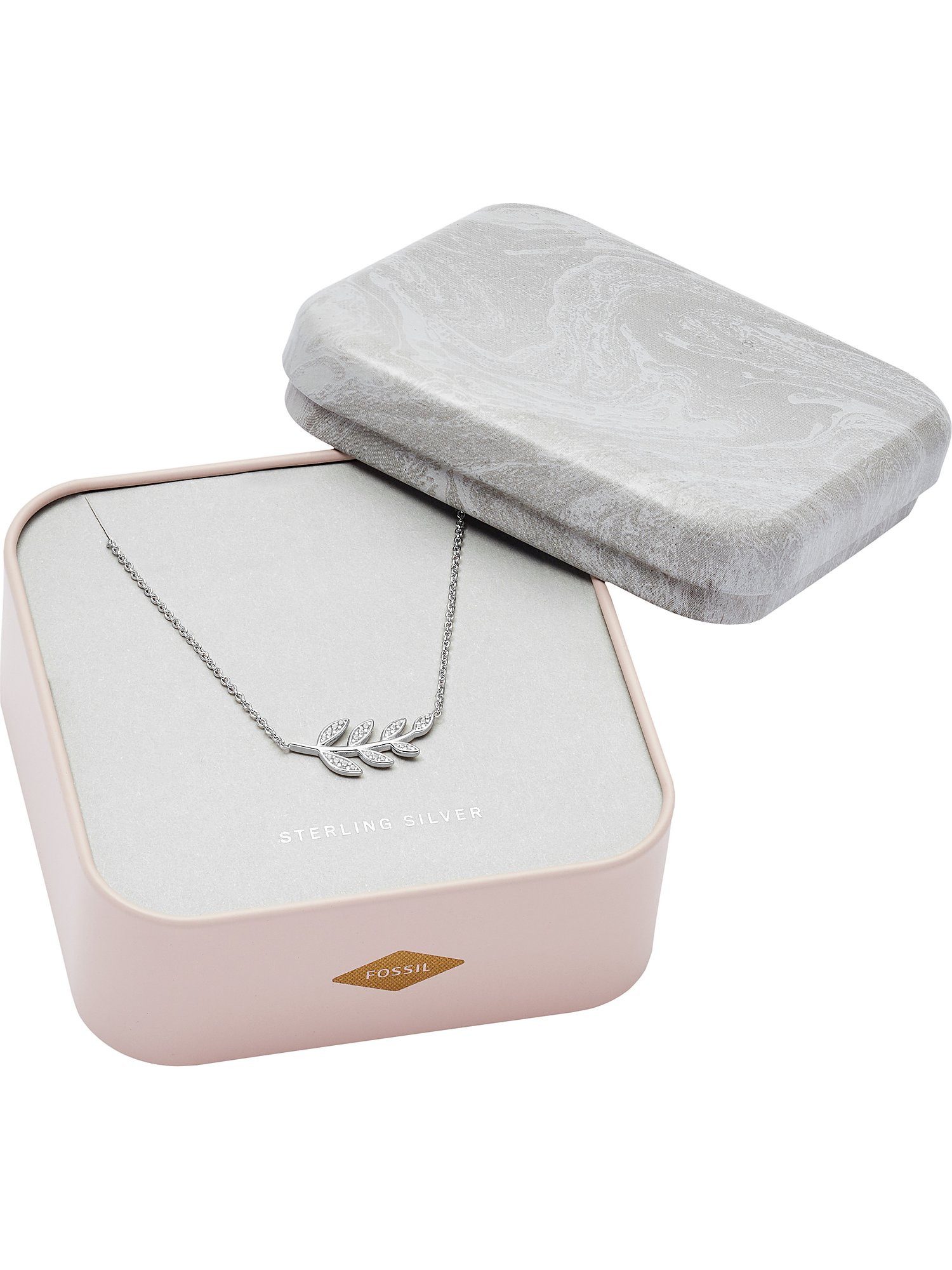 Fossil Collier Fossil Damen-Kette 925er ...
