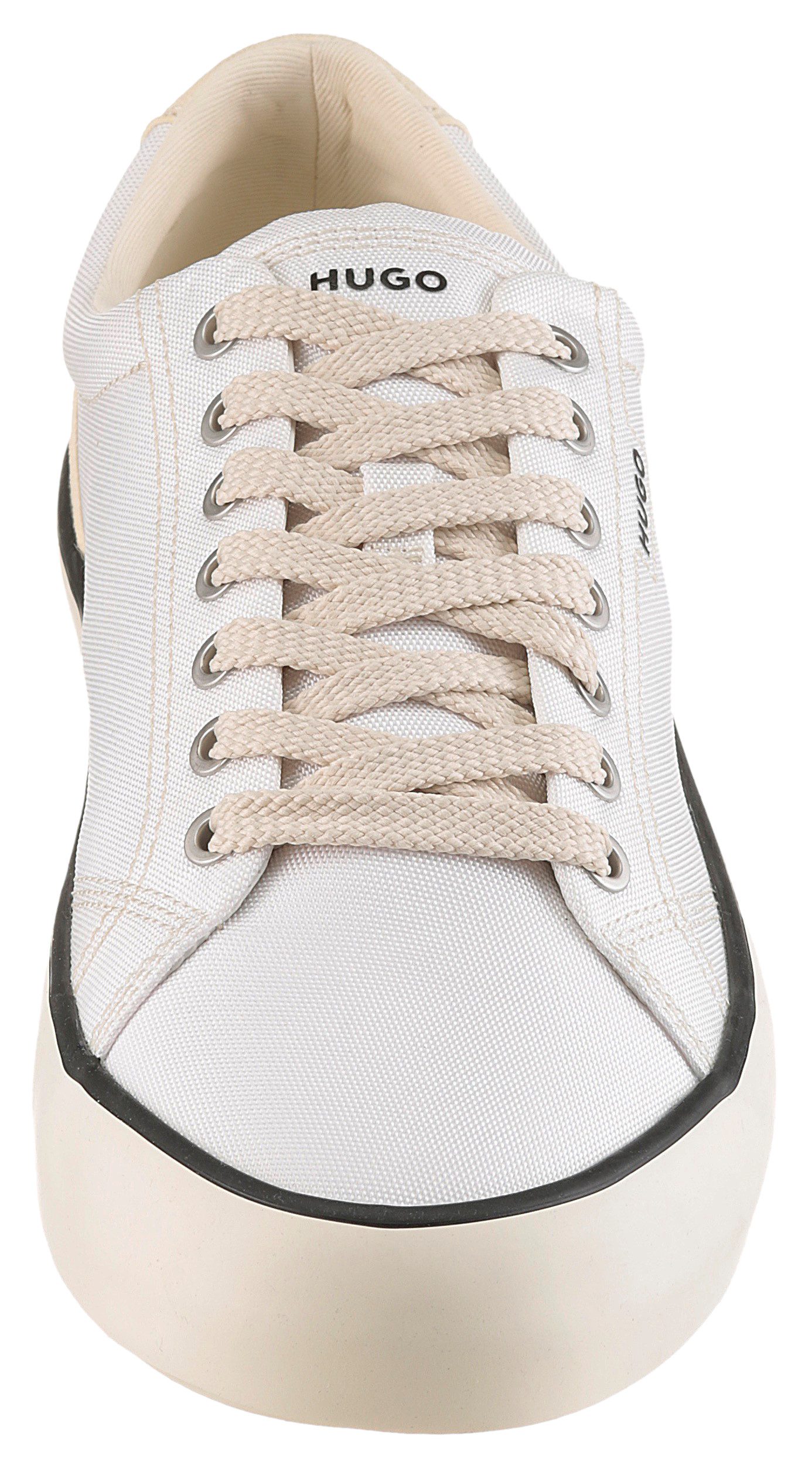 HUGO Blue B-cross Sneaker Schnürschuh, Halbschuh, Plateausneaker mit gep. Schaftrand