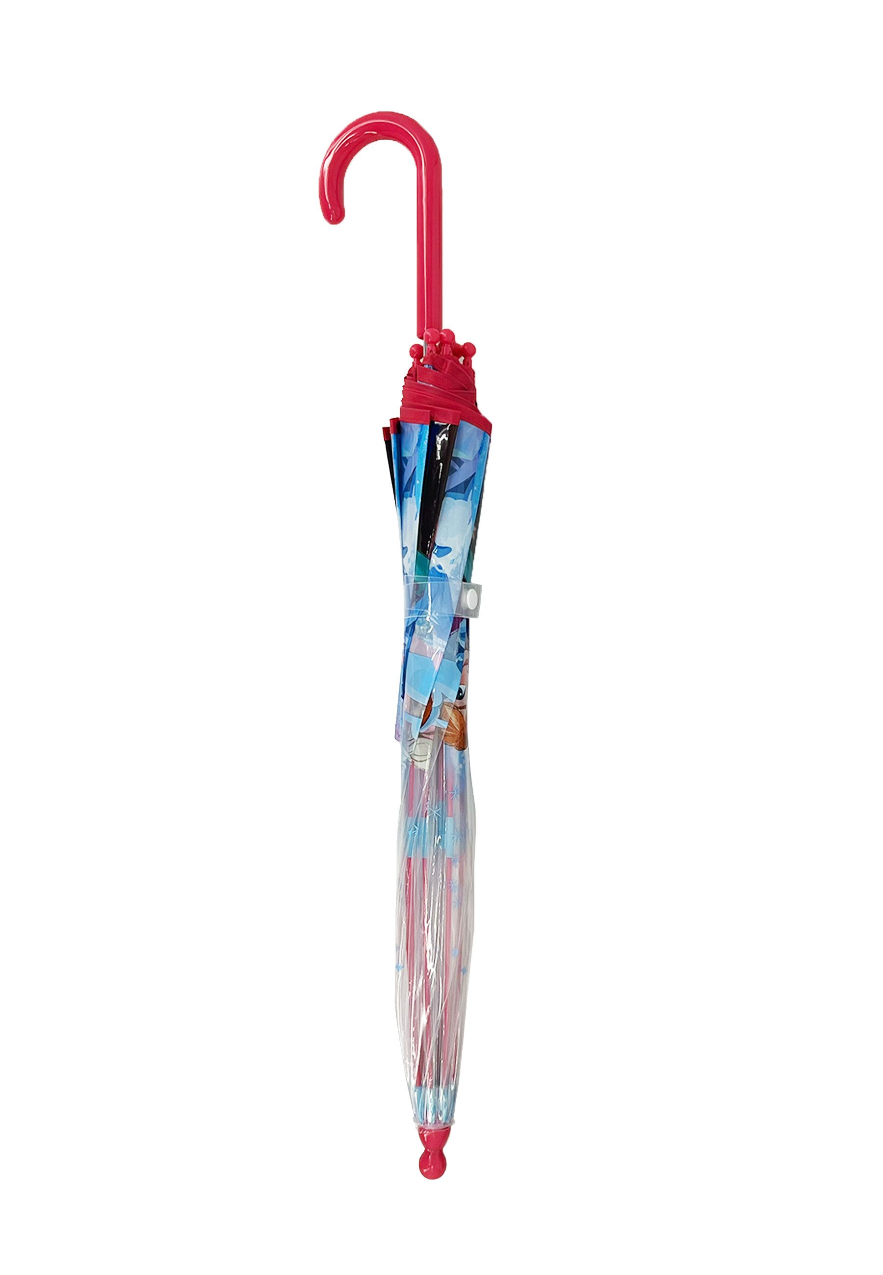 Disney Frozen Stockregenschirm Kinder Regenschirm mit Anna Elsa Motiv ab 3 Jahren, windfest