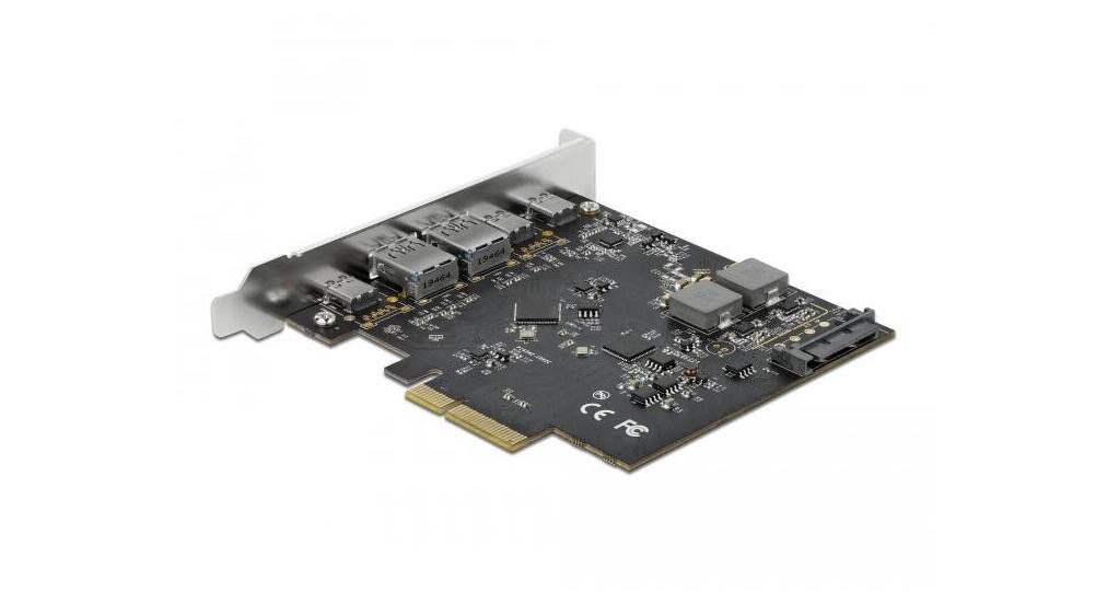 Modem DeLOCK PCI Express x4 Karte zu 3 x USB Type-C