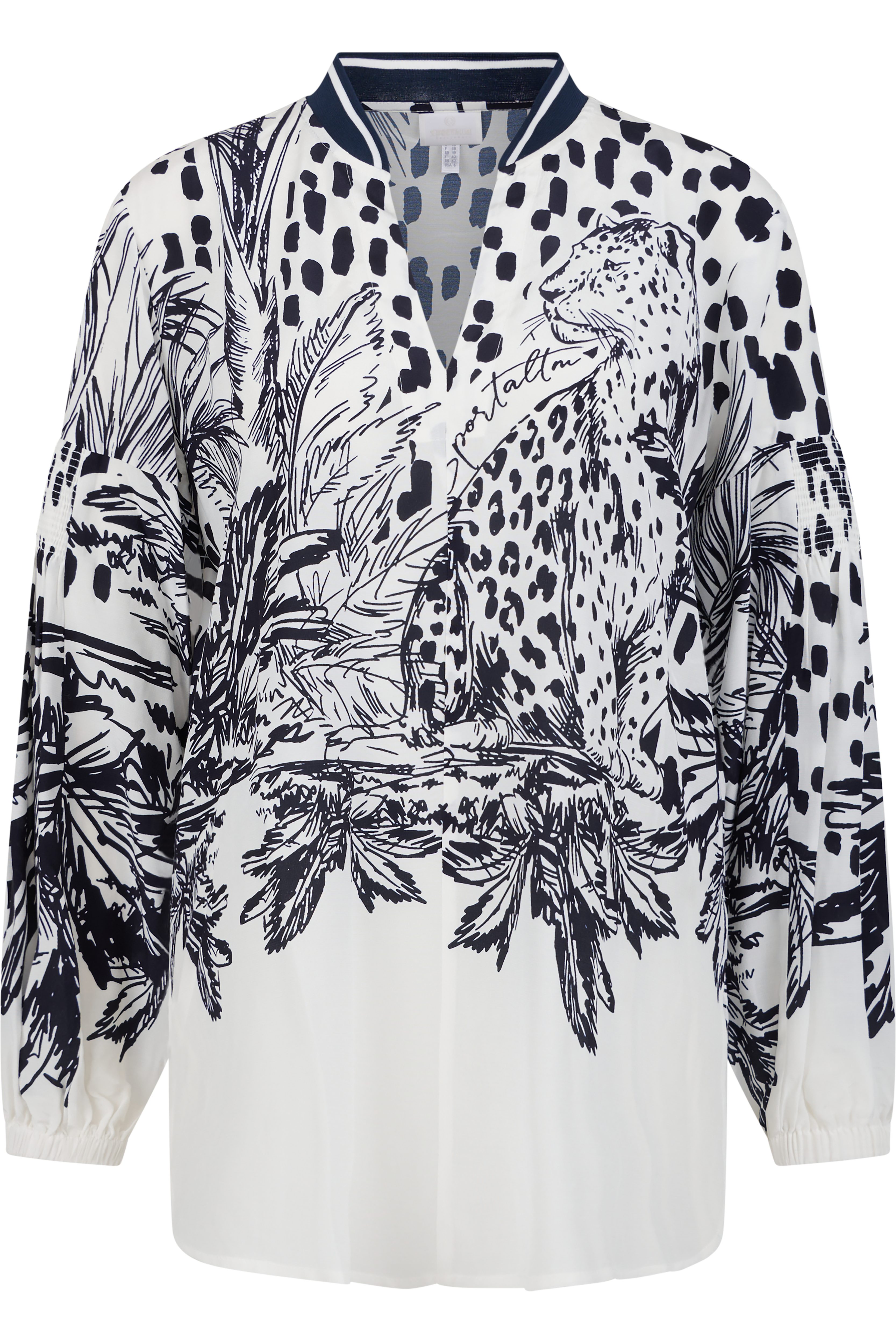 Sportalm Kitzbühel Longbluse Regular fit mit V-Ausschnitt