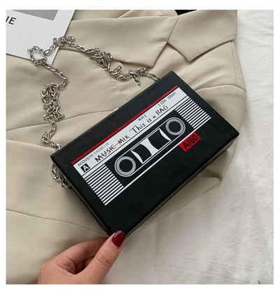 Eyecatcher Handtasche Retro Handtasche Kassette Nostalgie passend zu deinem Styling (kein Set)