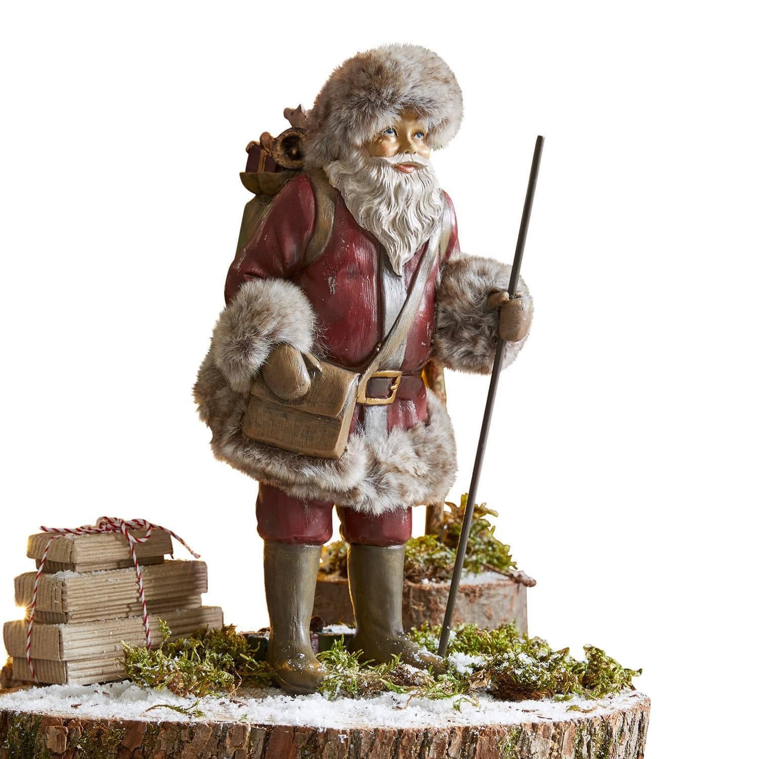 Mirabeau Weihnachtsfigur Weihnachtsmann Geney antikbraun/antikrot (kein günstig online kaufen