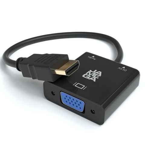 JAMEGA HDMI zu VGA Adapter HDTV 1080p Konverter Aktiv Audio & Videokabel für Adapter