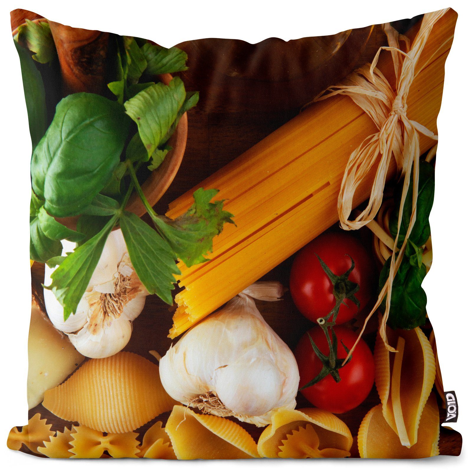 VOID Kissenbezug, (1 Stück), Sofa-Kissen Pasta Italien Kochen Nudeln ...