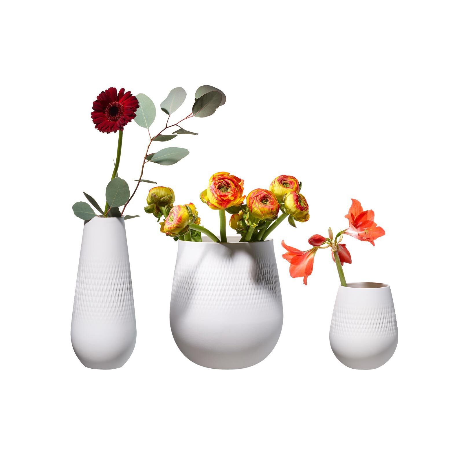 Villeroy & Boch Dekovase Manufacture Collier Vasen-Set 3er Set (3 Vasen, 3 St)