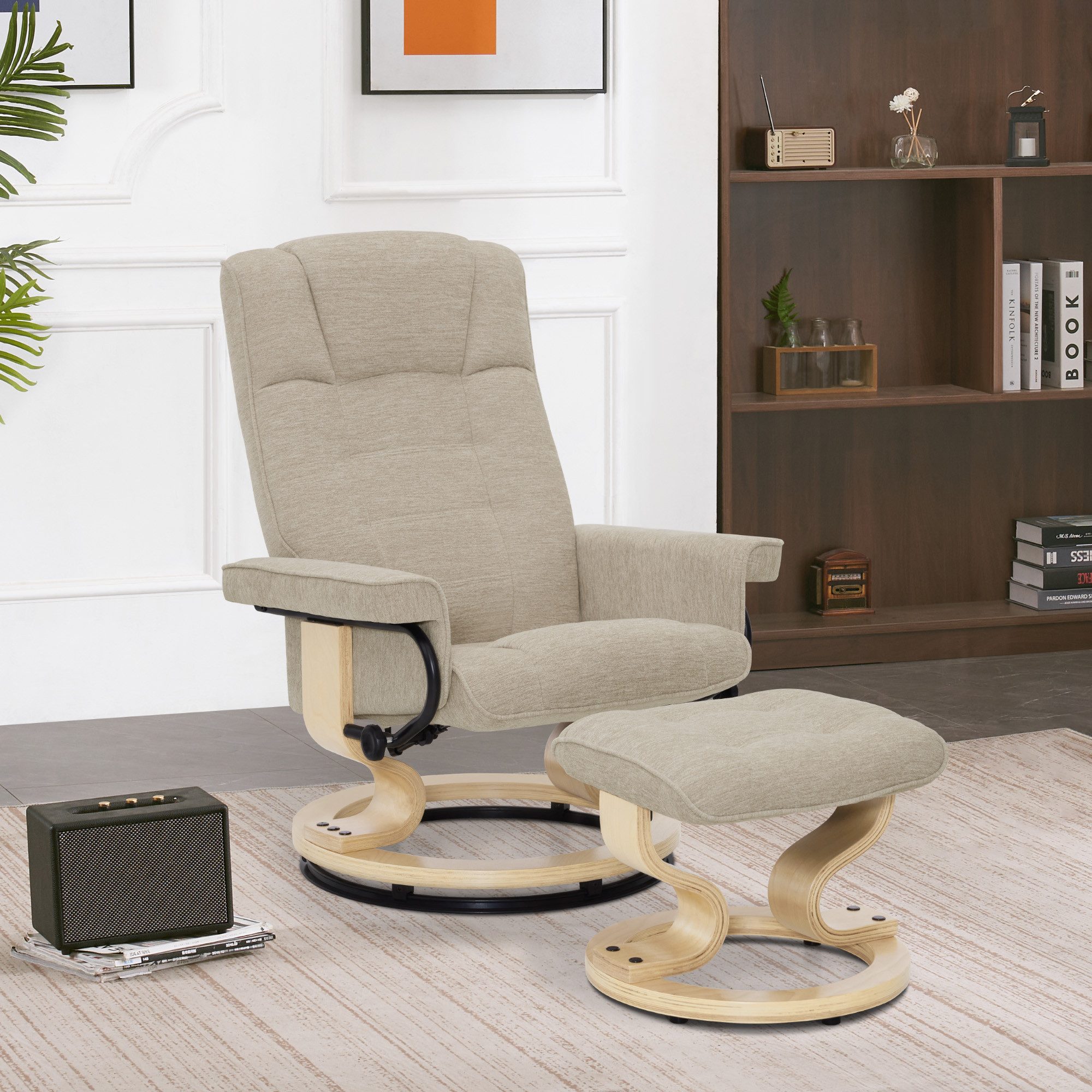 MCombo TV-Sessel M MCombo Relaxsessel mit Hocker Fernsehsessel 9019 (M MCom günstig online kaufen