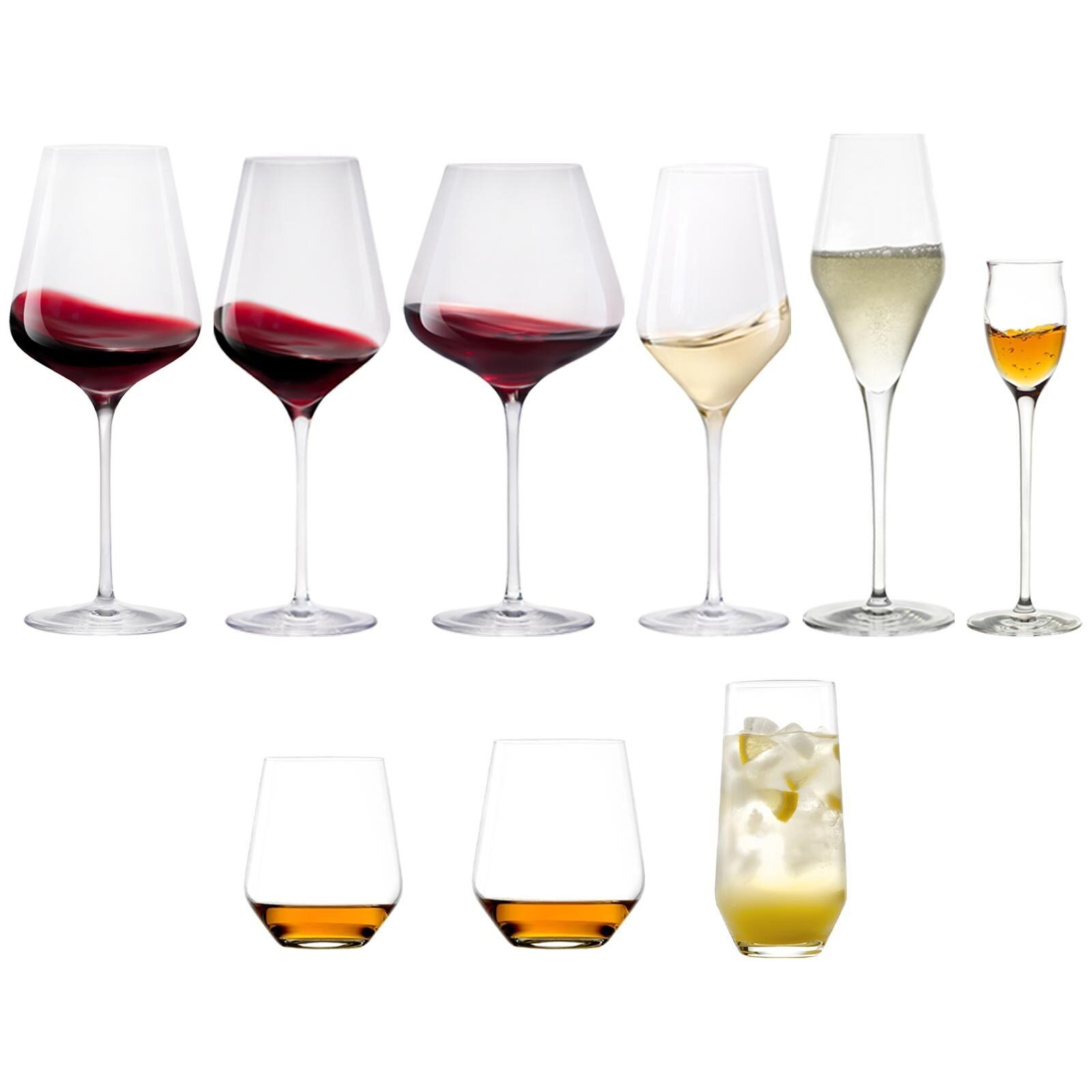 Stölzle Glas Glas Wein-, Sektgläser 54er Trink Set, Quatrophil und