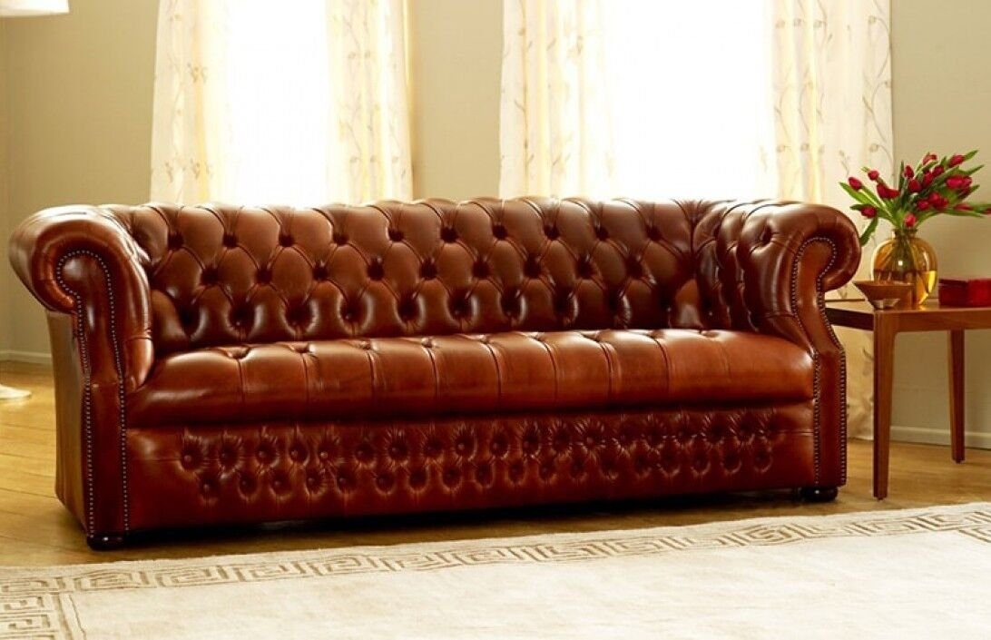 JVmoebel Chesterfield-Sofa, Design Klass Couch Sofa Luxus Chesterfield
