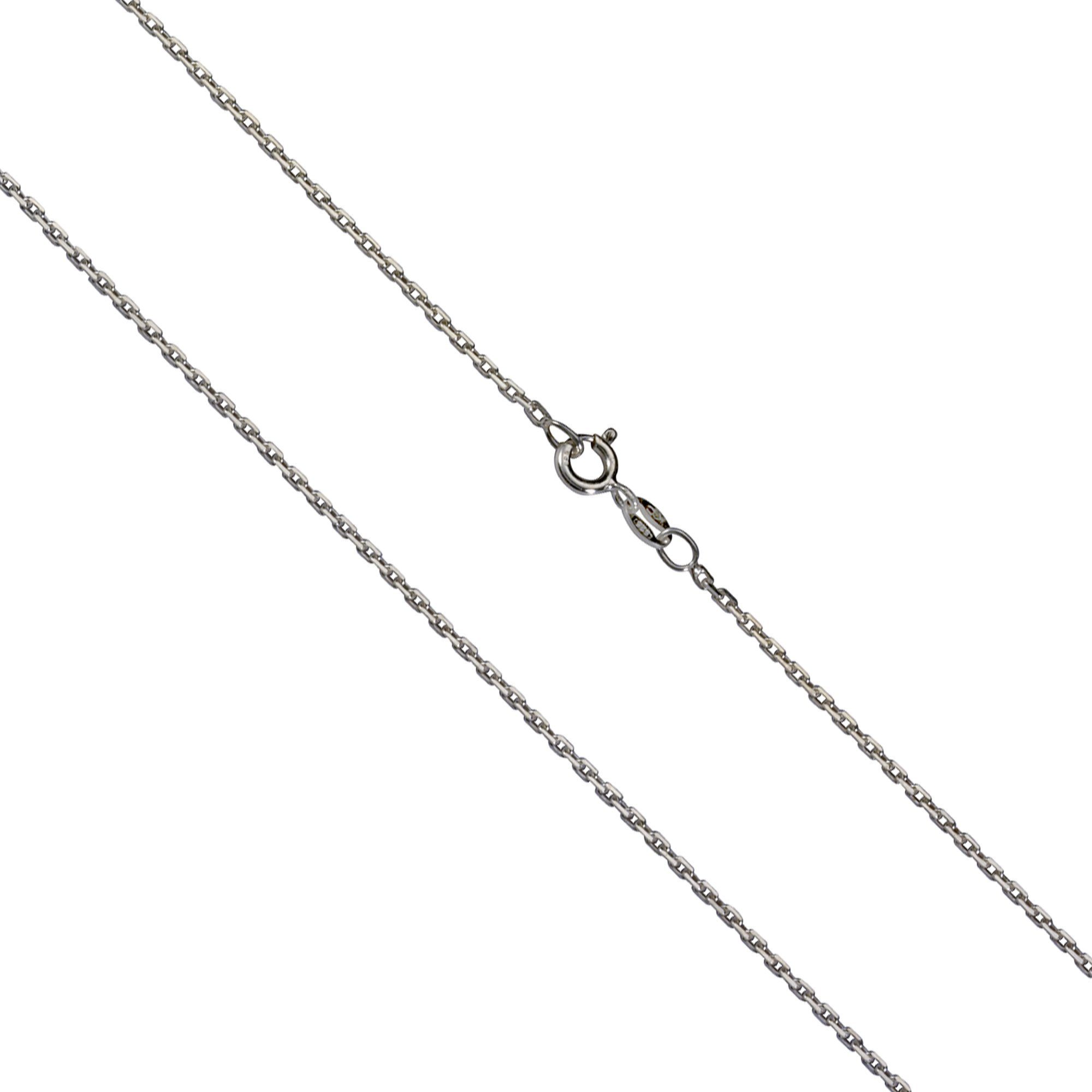 Collierkettchen 925/- Sterling Silber rhod. Ankerkette