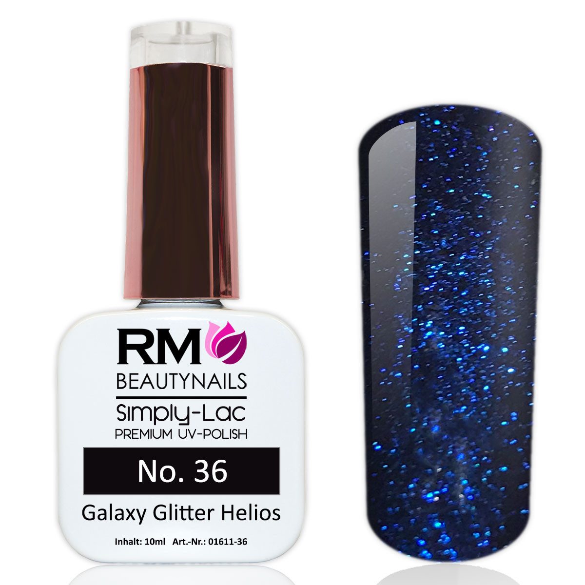 RM Beautynails UV-Nagellack Simply Lac Premium UV-Nagellack UV-Polish 10ml Gellack Shellac, Haltbarkeit bis zu drei Wochen / Hybrid-Lack
