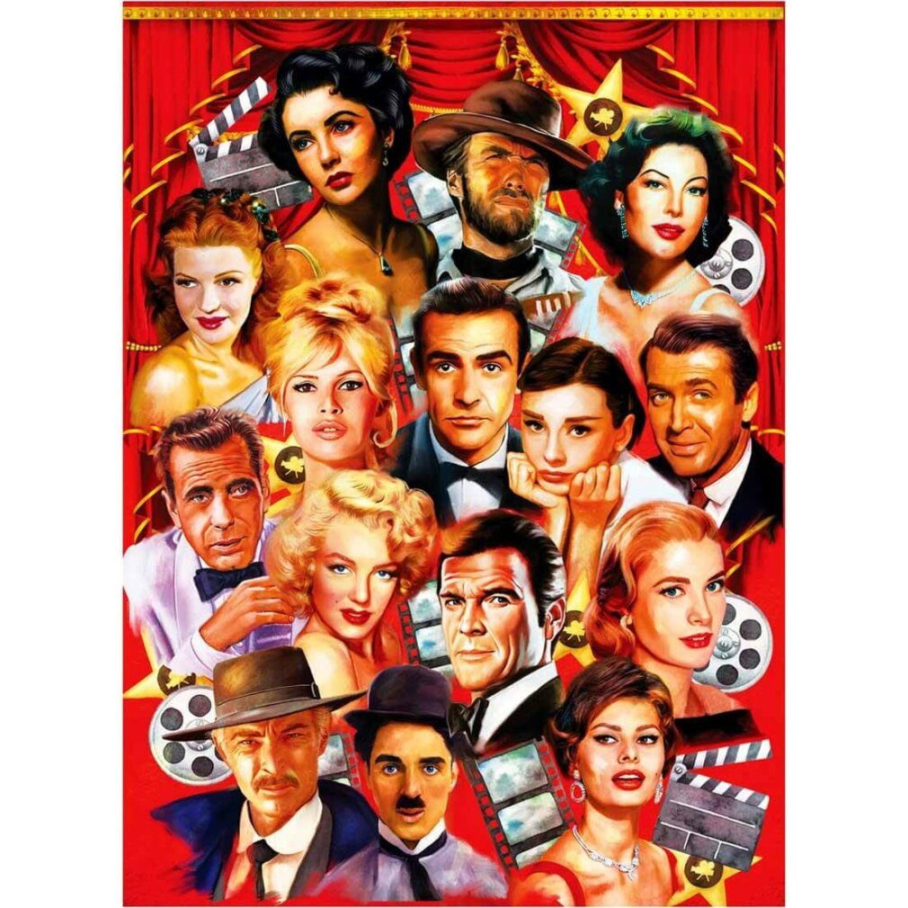 ANATOLIAN Puzzle ANATOLIAN Puzzle Stars von Hollywood 1000 Teile, Puzzleteile