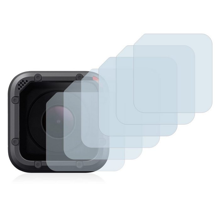 Savvies Schutzfolie für GoPro Hero 5 Session Linse (Gehäuse) Displayschutzfolie 6 Stück Folie klar