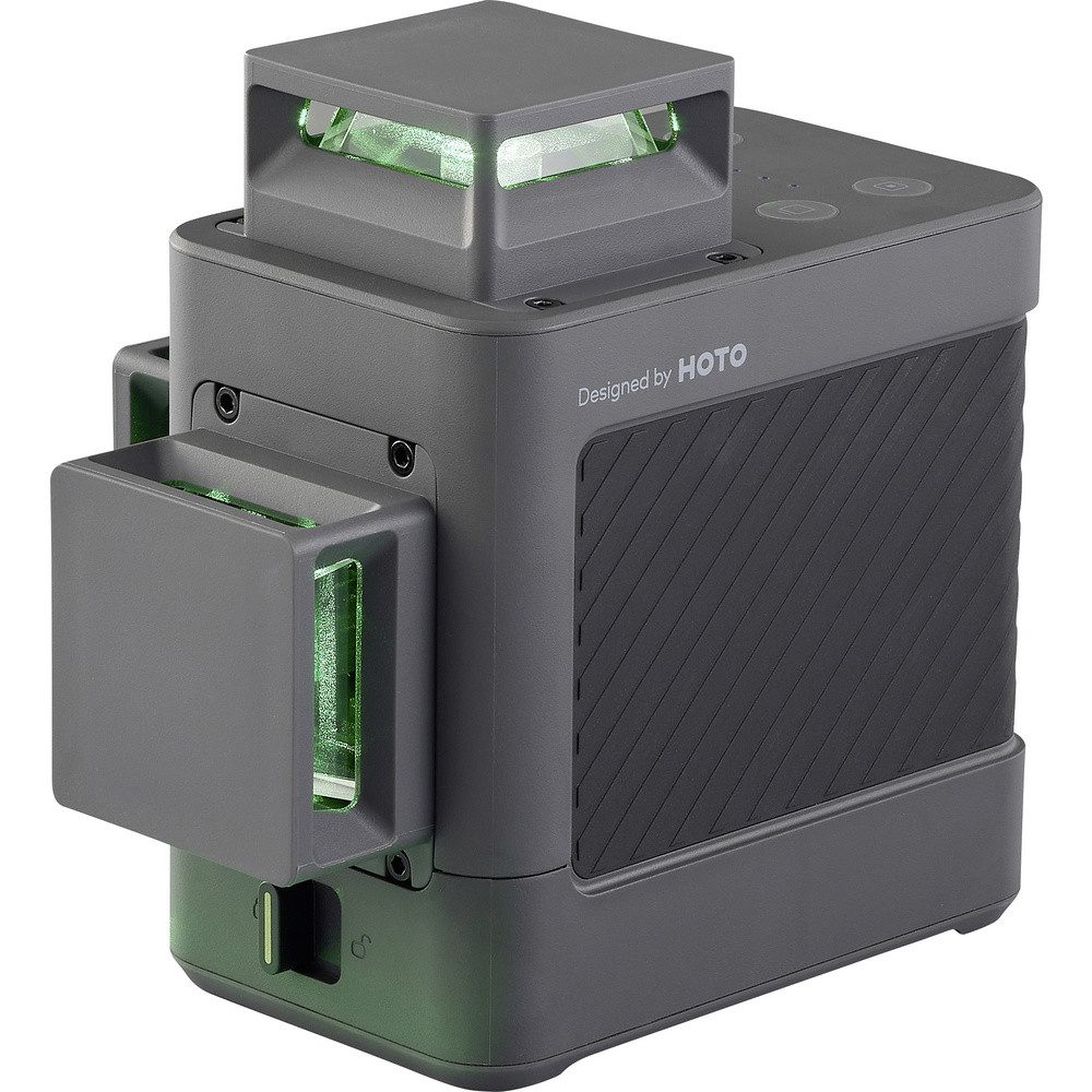 HOTO Nivelliergerät HOTO QWFGJ002 Kreuzlinienlaser grüner Laser Reichweite (max): 30 m, (QWFGJ002)