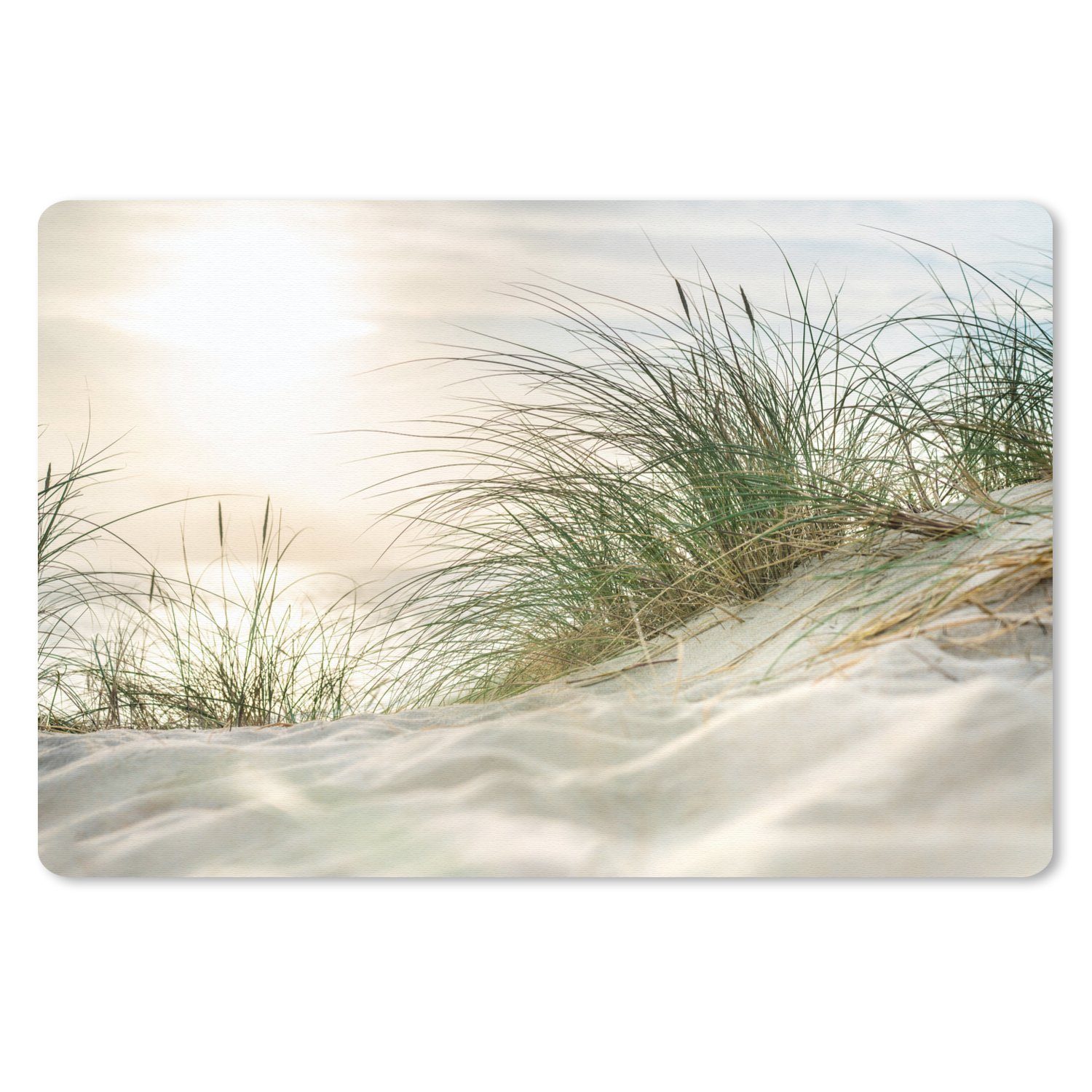 MuchoWow Mauspad Dünen am Wattenmeer (1-St), Mouse pad Klein, Gaming Deko, PC Zubehör, 27x18 cm