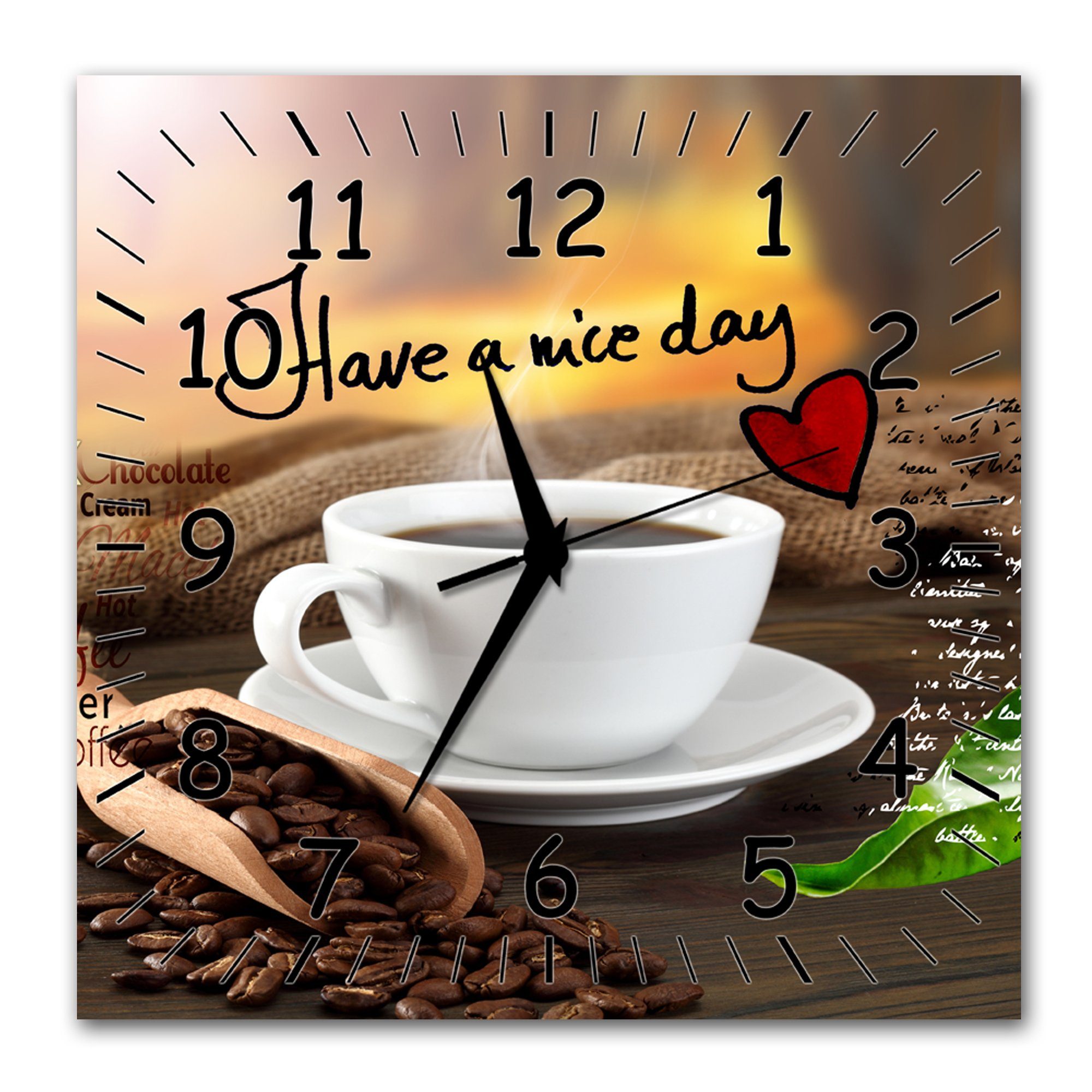 Bilder-Manufaktur Wanduhr BM-9367-1 (BM, Funkuhr oder Quarzuhr, kein Ticken günstig online kaufen