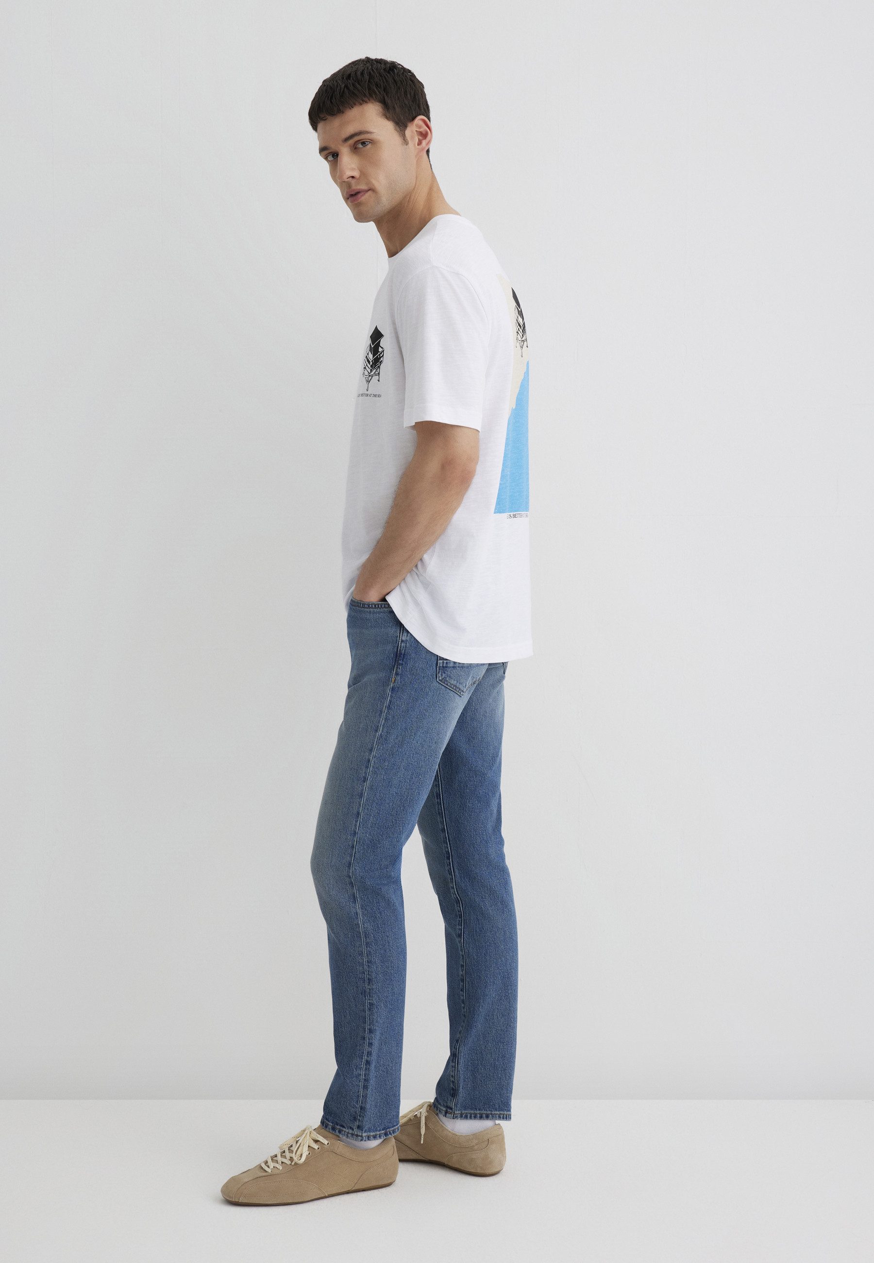 Mavi Kurzarmshirt PRINTED TEE