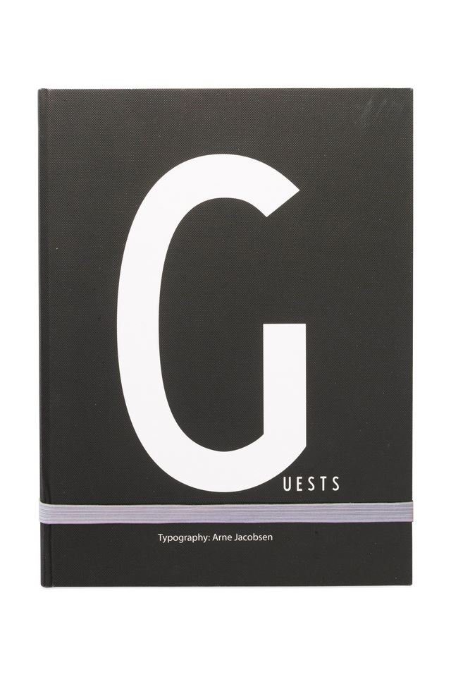 Design Letters Notizbuch Organizer 24,5x18 Schwarz Blau Liniert 70201001-G, Gästebuch, Schwarz/Blau/Weiß, liniert, 24,5 x 18cm