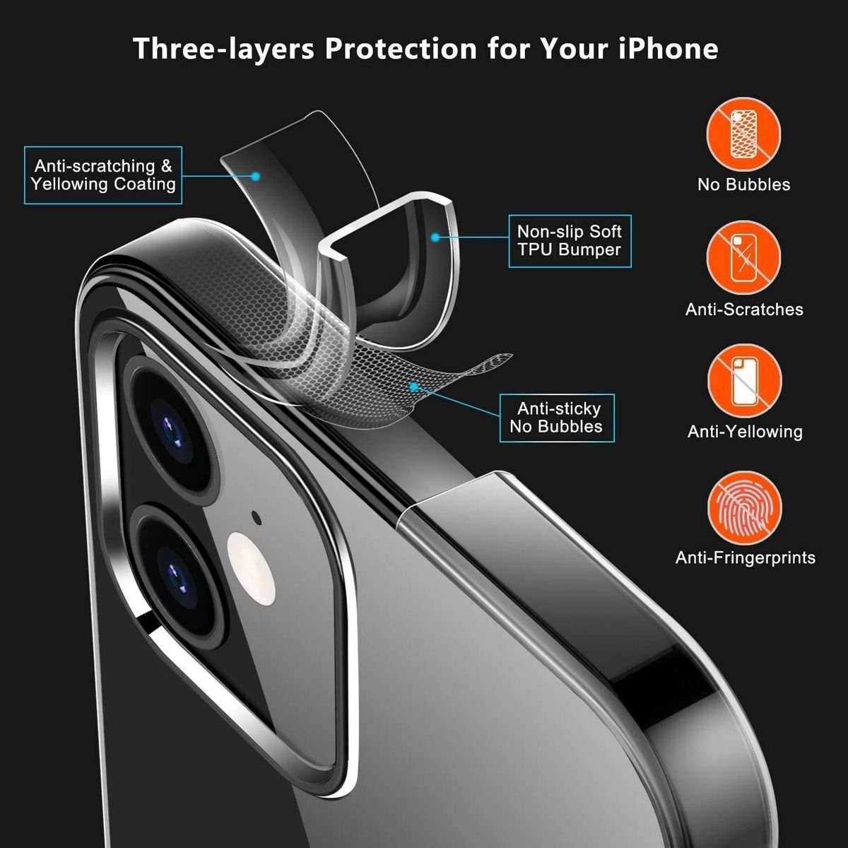 König Design Handyhülle Apple iPhone 8 Plus, Apple iPhone 8 Plus Handyhülle mi Ihrem Foto Backcover Transparent