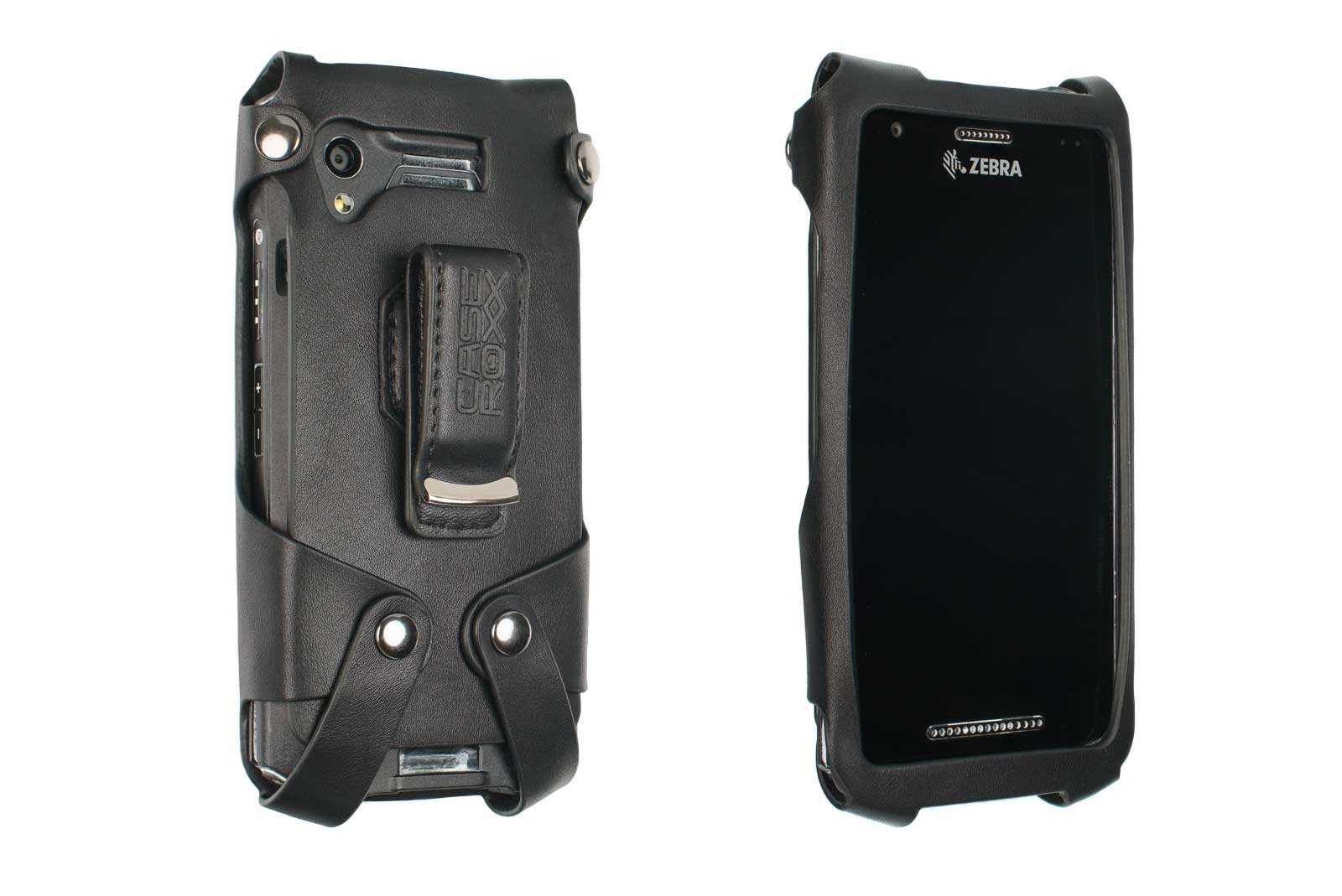caseroxx Handheld Mobile Computer Schutztasche für Zebra TC21 / TC26 Handscanner, (Druckknöpfe, Halterung - Gürtelclip)