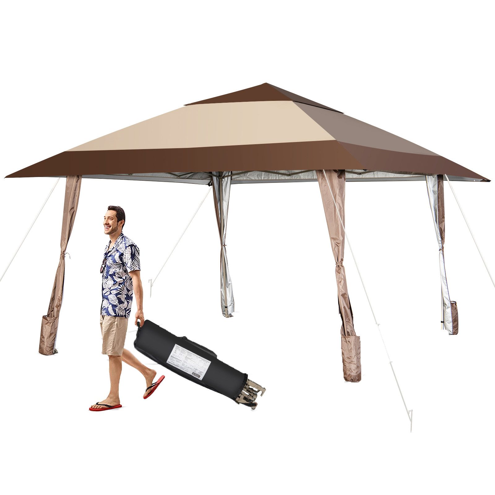 Pavillon 3 x 3m Gartenpavillon