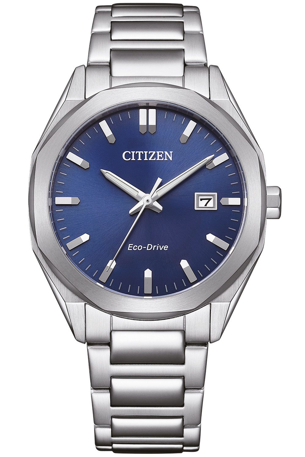 Citizen Solaruhr BM7620-83L, Eco-Drive Solar Herrenuhr Stahl/Blau