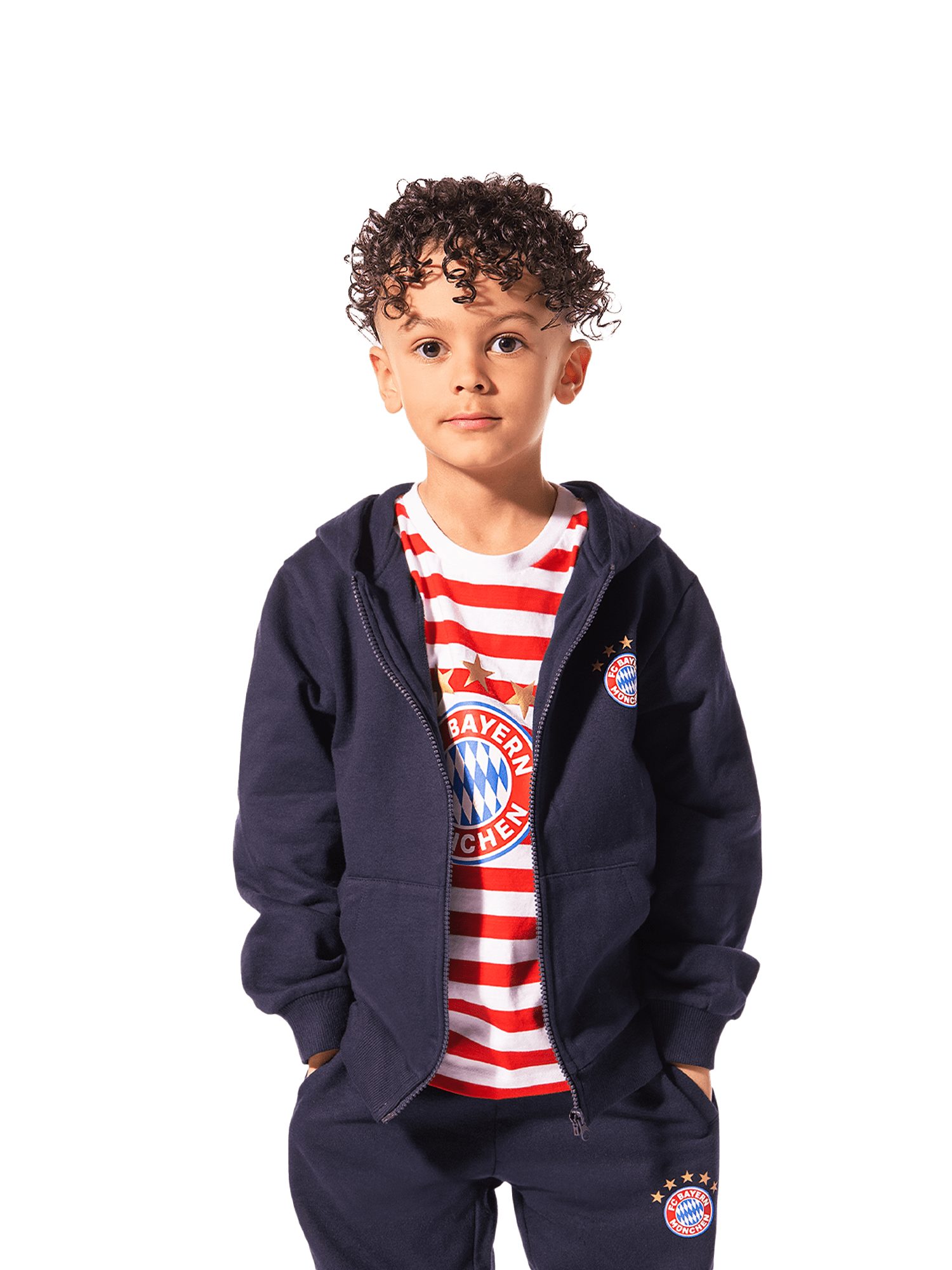 FC Bayern München Kapuzenpullover FC Bayern München I Zip-Hoodie Essential I Kinder I Navy
