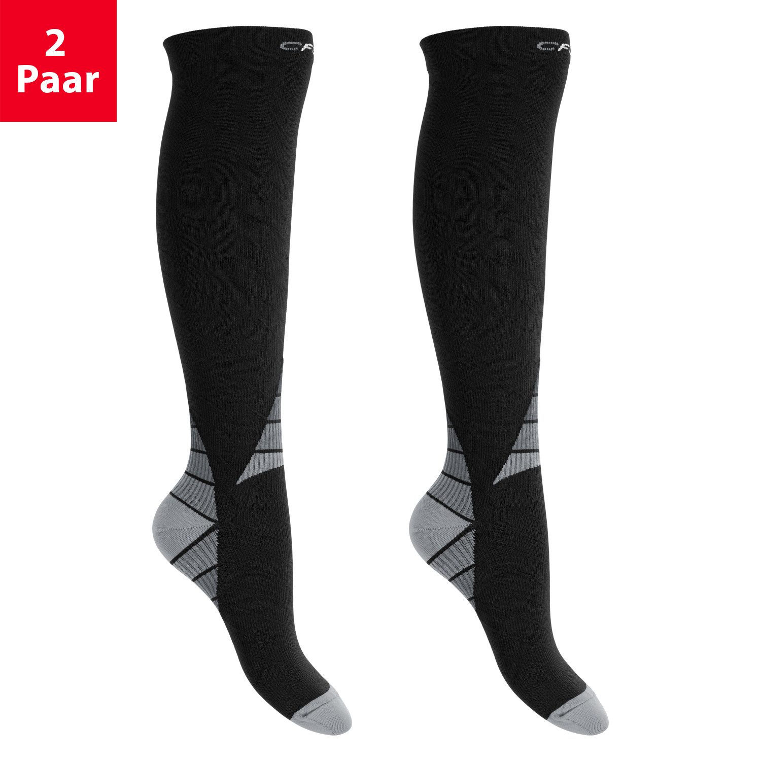 CFLEX Kompressionsstrümpfe Sport Strümpfe Damen/Herren (1/2 Paar) Kompressions Kniestrümpfe