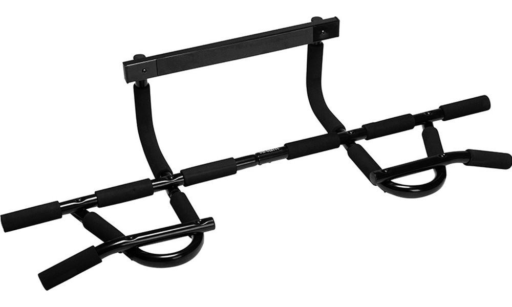 VirtuFit Klimmzugstange VirtuFit Pull Up Bar Deluxe Klimmzugstange für Türrahmen Schwarz