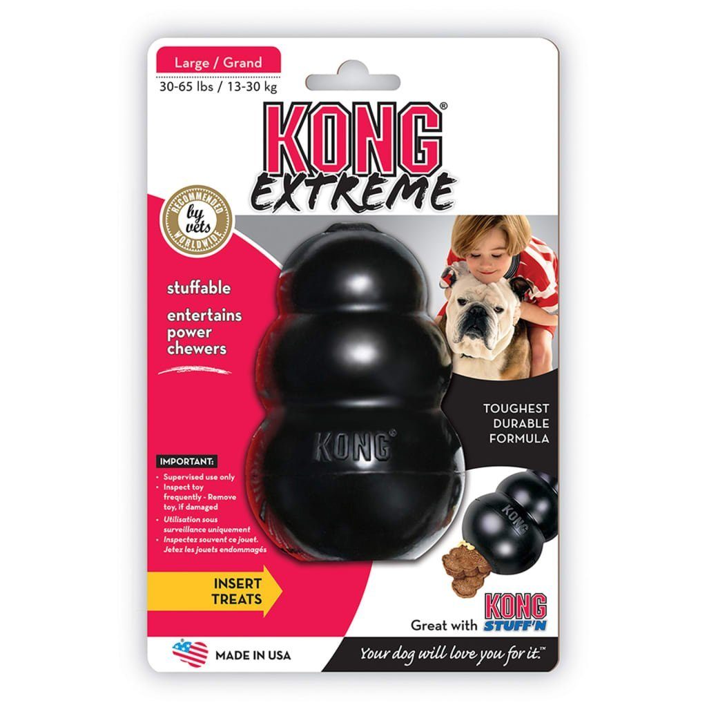 KONG Hunde-Ballschleuder Hundespielzeug Extreme Schwarz XXL