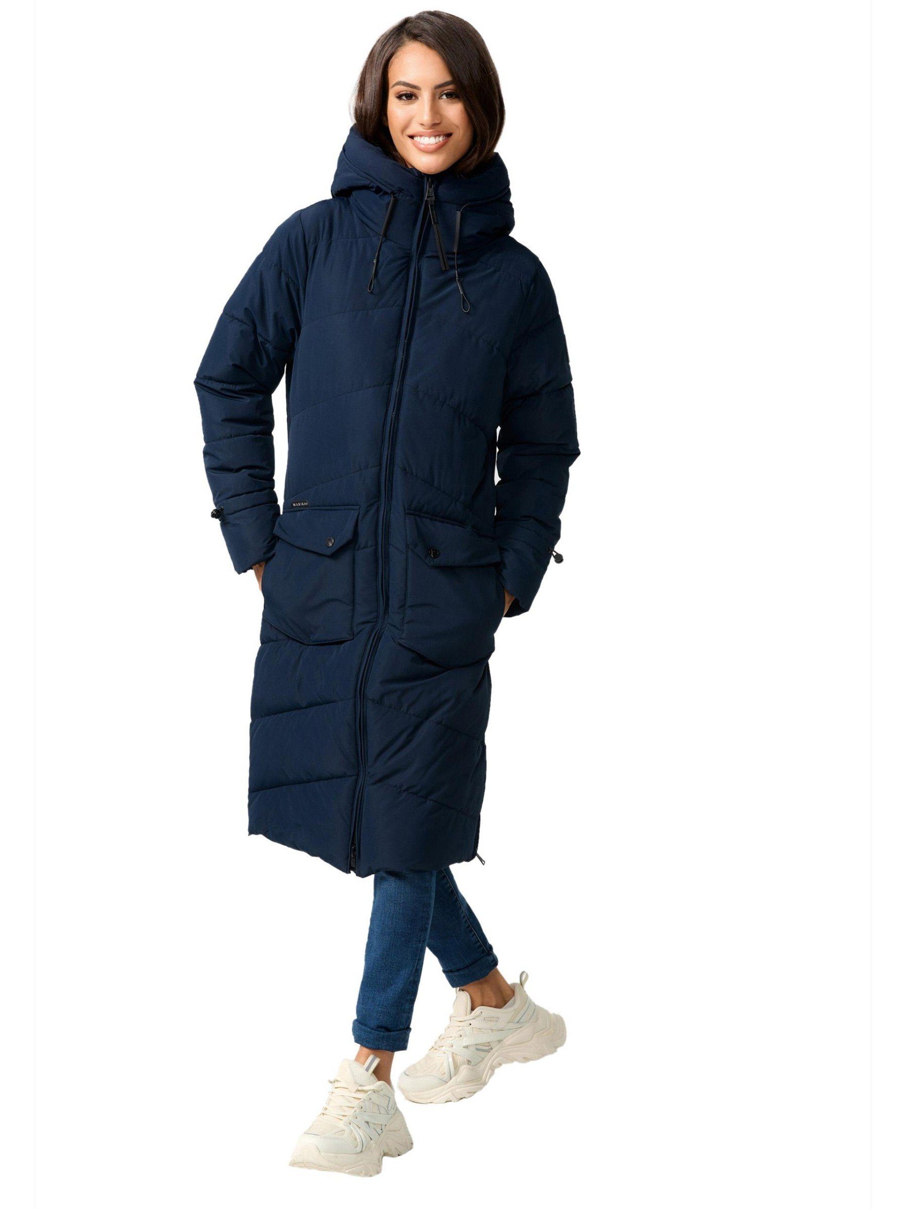 Marikoo Winterjacke Tomomii XVI warmer Winter Stepp Mantel mit Kapuze