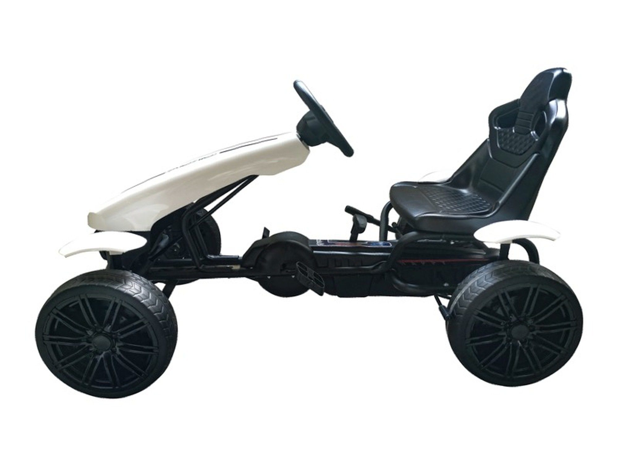 - TPFLiving - - kg Handbremse, bis weiß Tretauto Farbe: Belastbarkeit Matteo EVA-Gummireifen, Gangschaltung mit und Go-Kart Pedal-Go-Kart 30
