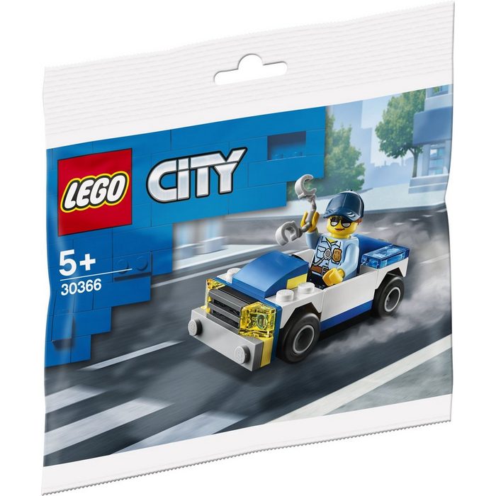 LEGO® Konstruktionsspielsteine LEGO® City - Polizeiauto Polybag (Set 37 St)