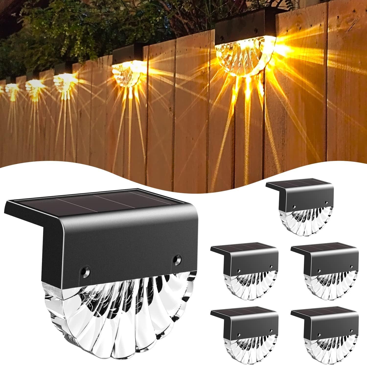 N NORA TWIPS LED Solarleuchte LED Solarleuchten Garten 6er Set Außen Wandlampe warmweiß Farbwechsel, LED fest integriert, warmweiß, mehrfarbig, Solarbetrieb Lichtsensor Farbwechsel warmweiß wetterfest IP55