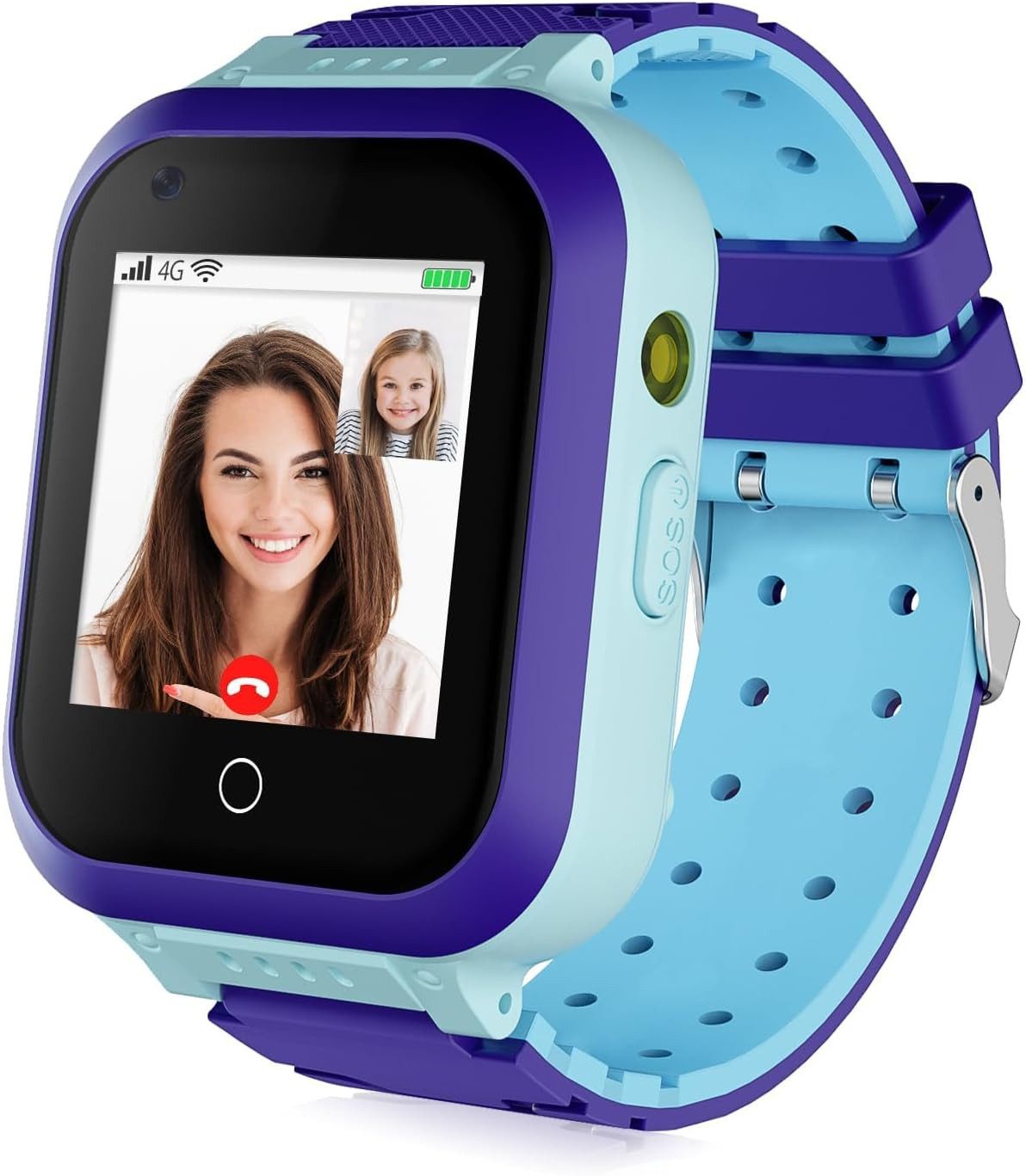 OKYUK D-T18 Smartwatch (4,6 cm, sim-karte), Kinder Smartwatch 4G