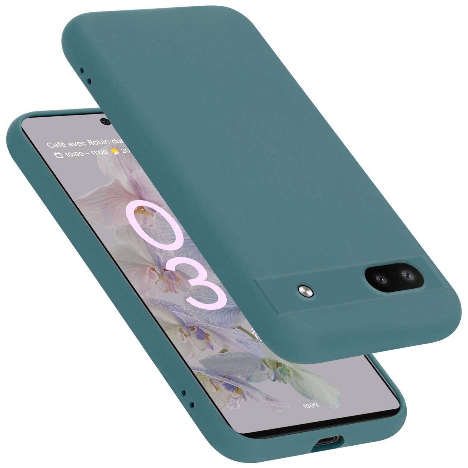 Cadorabo Handyhülle für Google PIXEL 6A Hülle Google PIXEL 6A, Flexible Hülle TPU Silikon Schutzhülle Back Cover Case