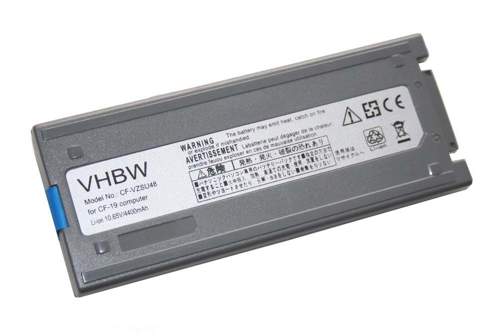 vhbw kompatibel 4400 mAh CF-19R1FEG1M mit V) Panasonic Li-Ion Laptop-Akku CF-19RDRAHFF, (10,65