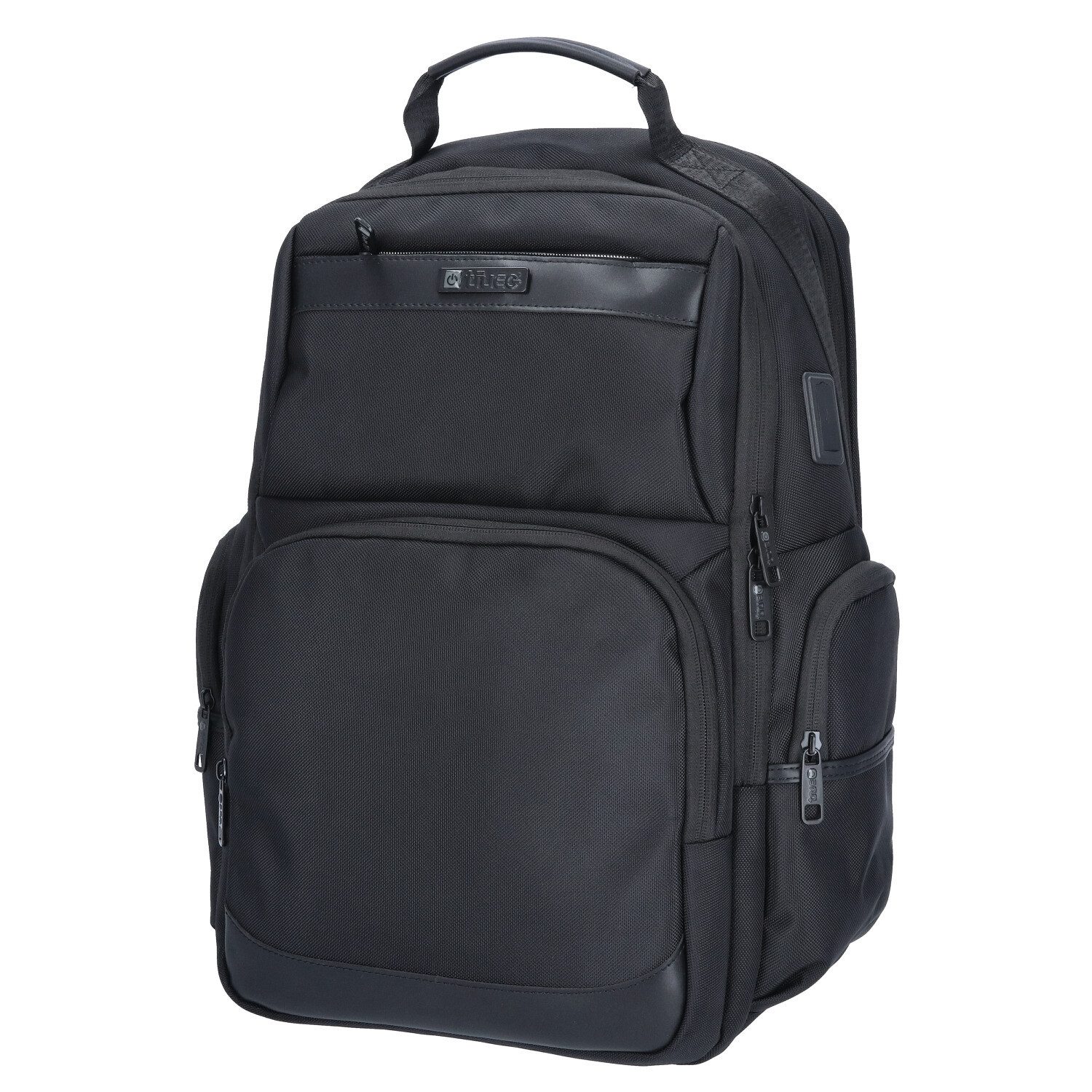 TheTrueC Freizeitrucksack TheTrueC Laptop Rucksack Urban Line - Qamar Black (1-tlg)