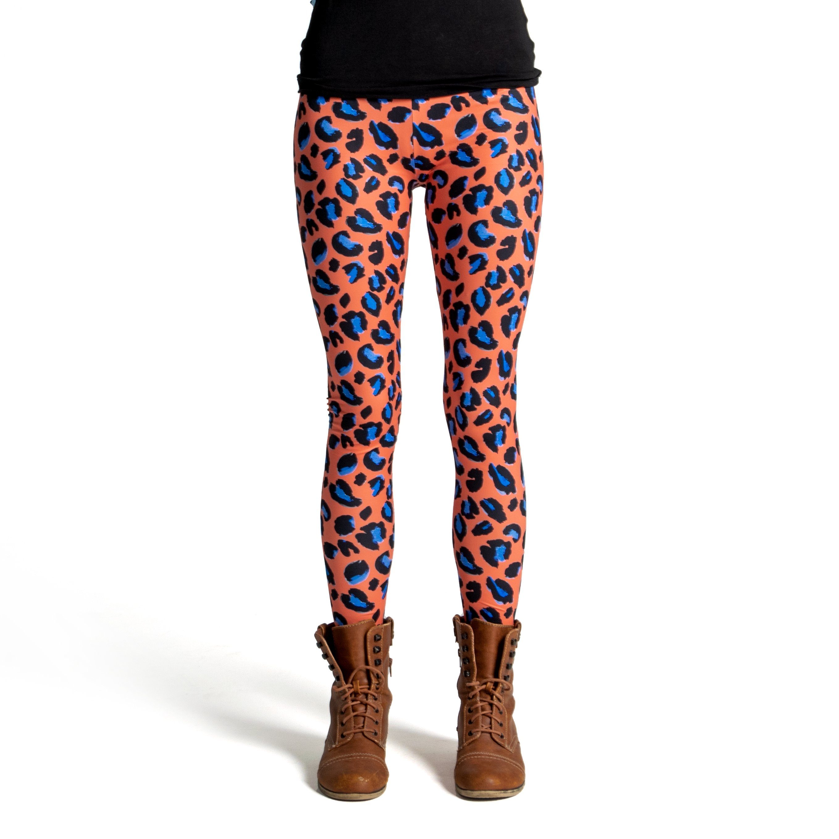 cosey Leggings Leo Line Leggings im Leoparden-Design, 2 Größen (XS–S & M–L) 34/XS bis 36/S